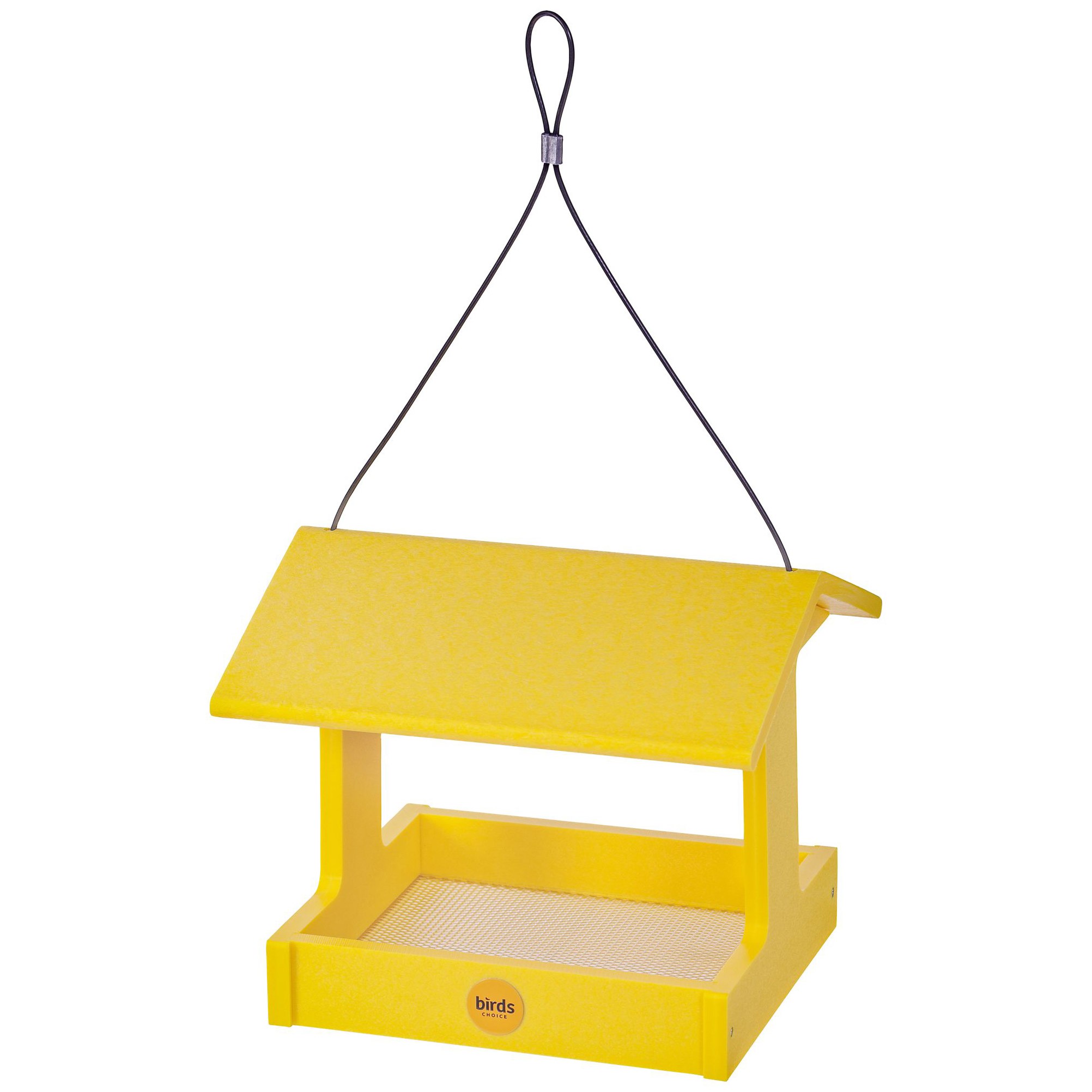 Birds Choice Fly Thru Feeder Recycled Plastic Yellow — priced per each; minimum 2; multiples of 2