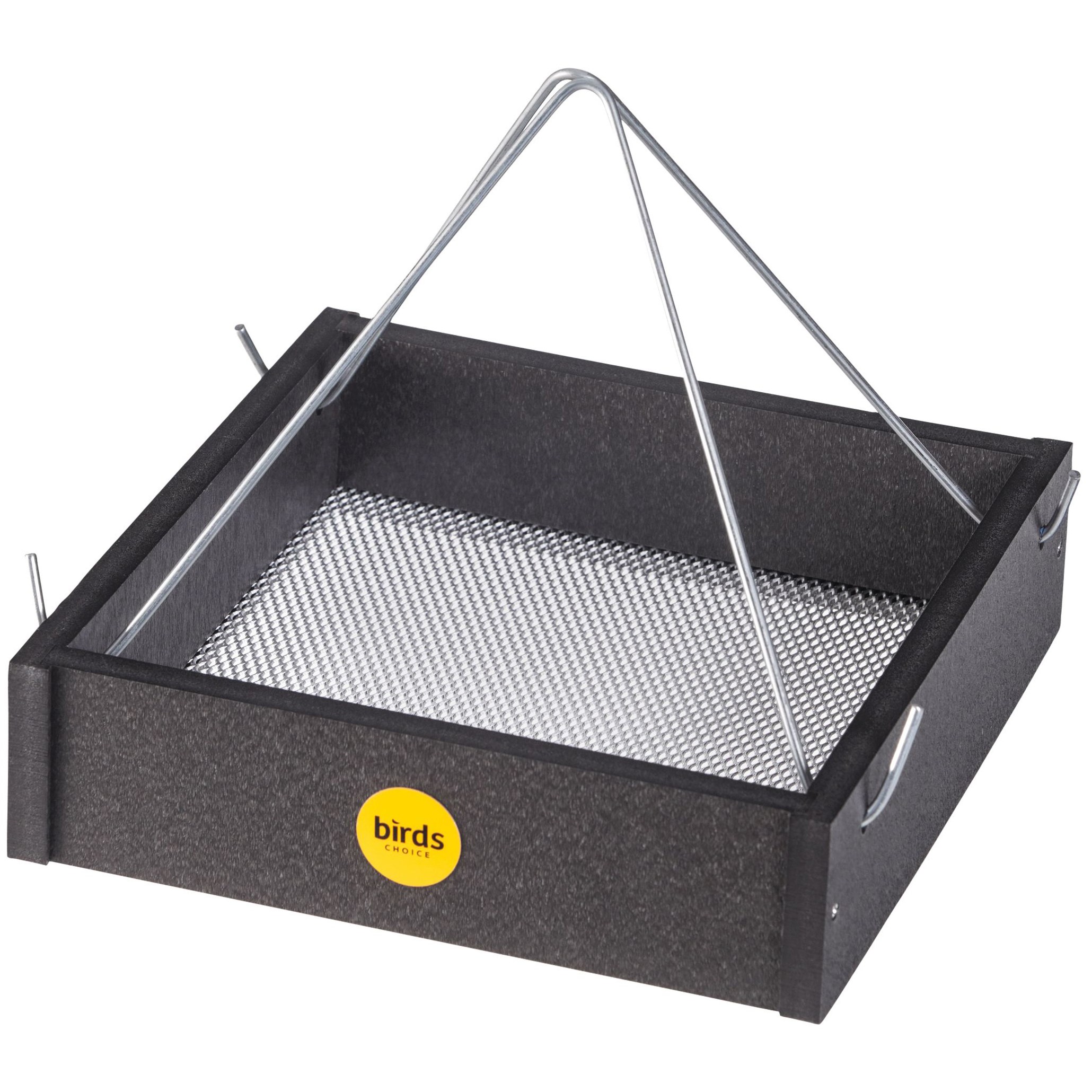 Birds Choice Hanging Tray Recycled Plastic Bristol Black — priced per each; minimum 4; multiples of 4