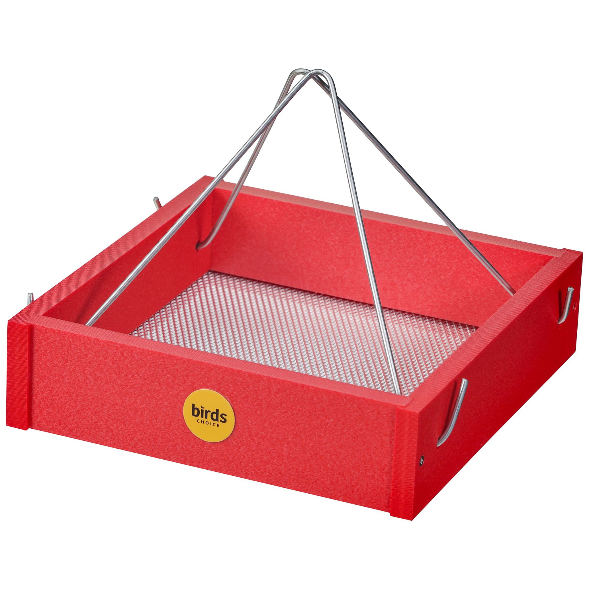 Birds Choice Hanging Tray Recycled Plastic Red — priced per each; minimum 4; multiples of 4