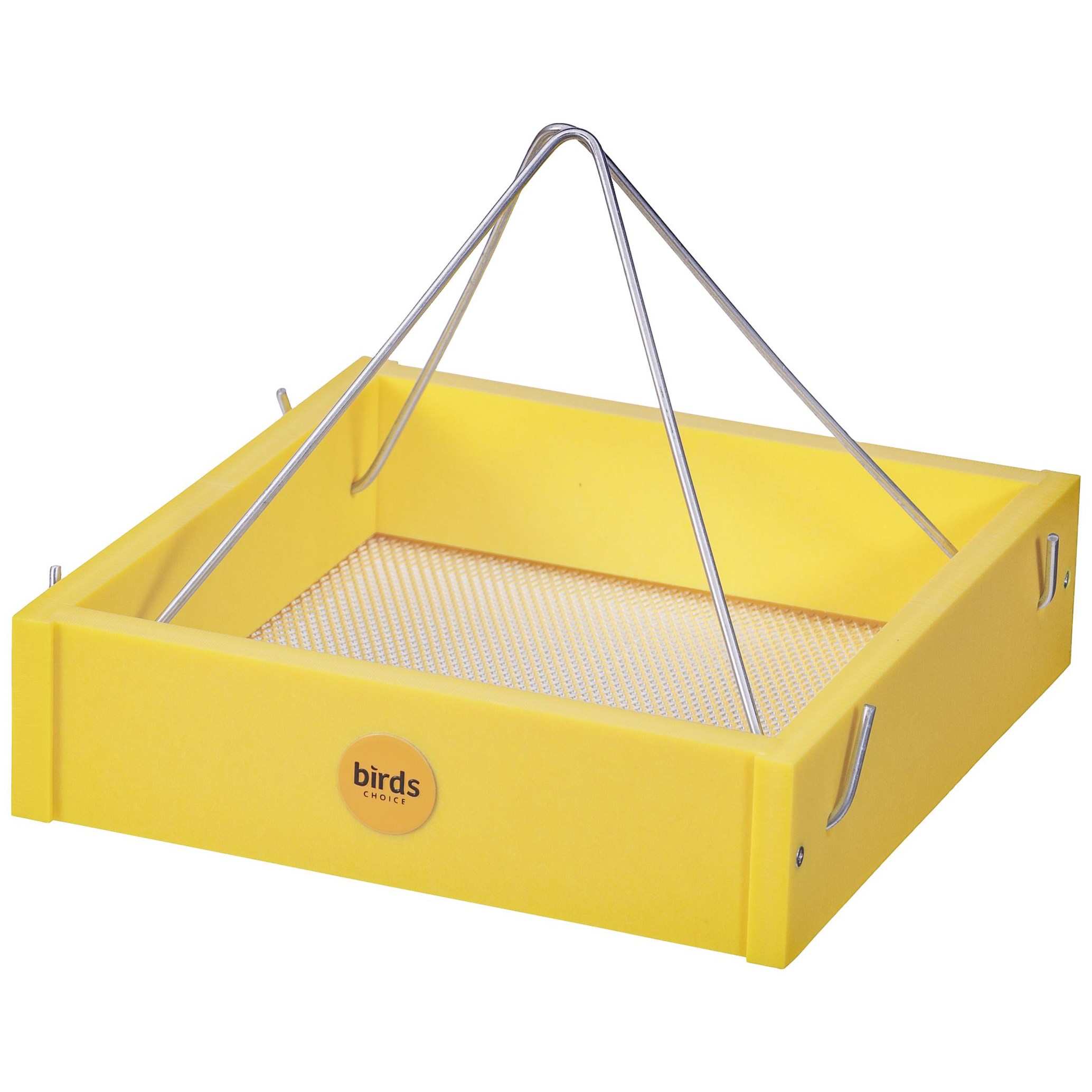 Birds Choice Hanging Tray Recycled Plastic Yellow — priced per each; minimum 4; multiples of 4