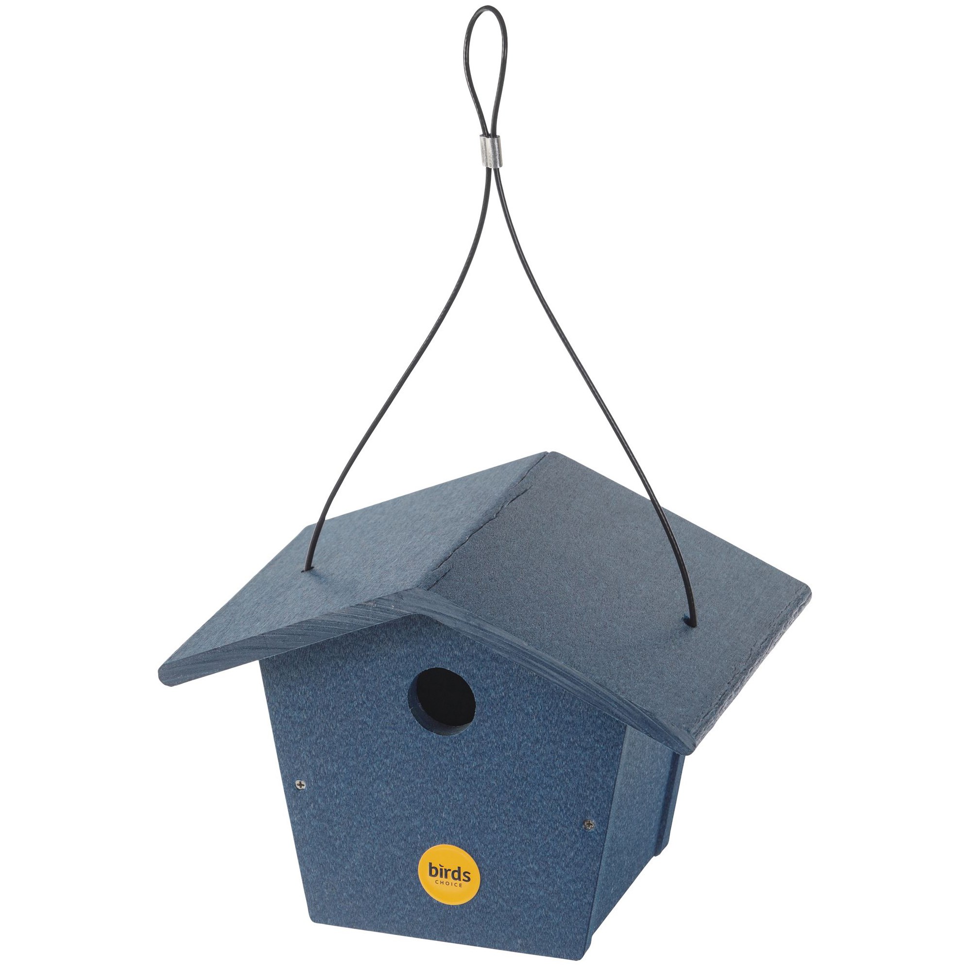 Birds Choice Bird House Recycled Plastic Navy Peony — priced per each; minimum 2; multiples of 2