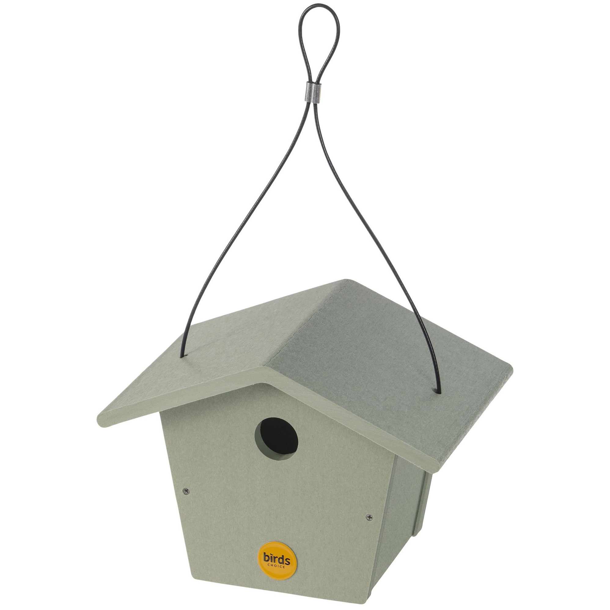 Birds Choice Bird House Recycled Plastic Sage Green — priced per each; minimum 2; multiples of 2
