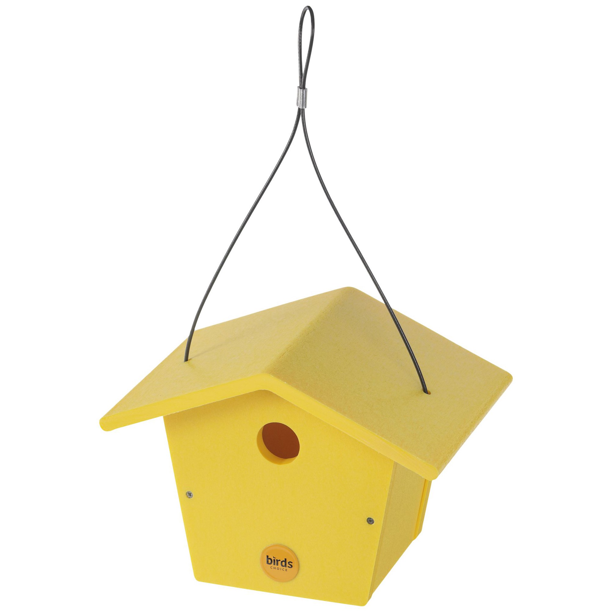 Birds Choice Bird House Recycled Plastic Yellow — priced per each; minimum 2; multiples of 2
