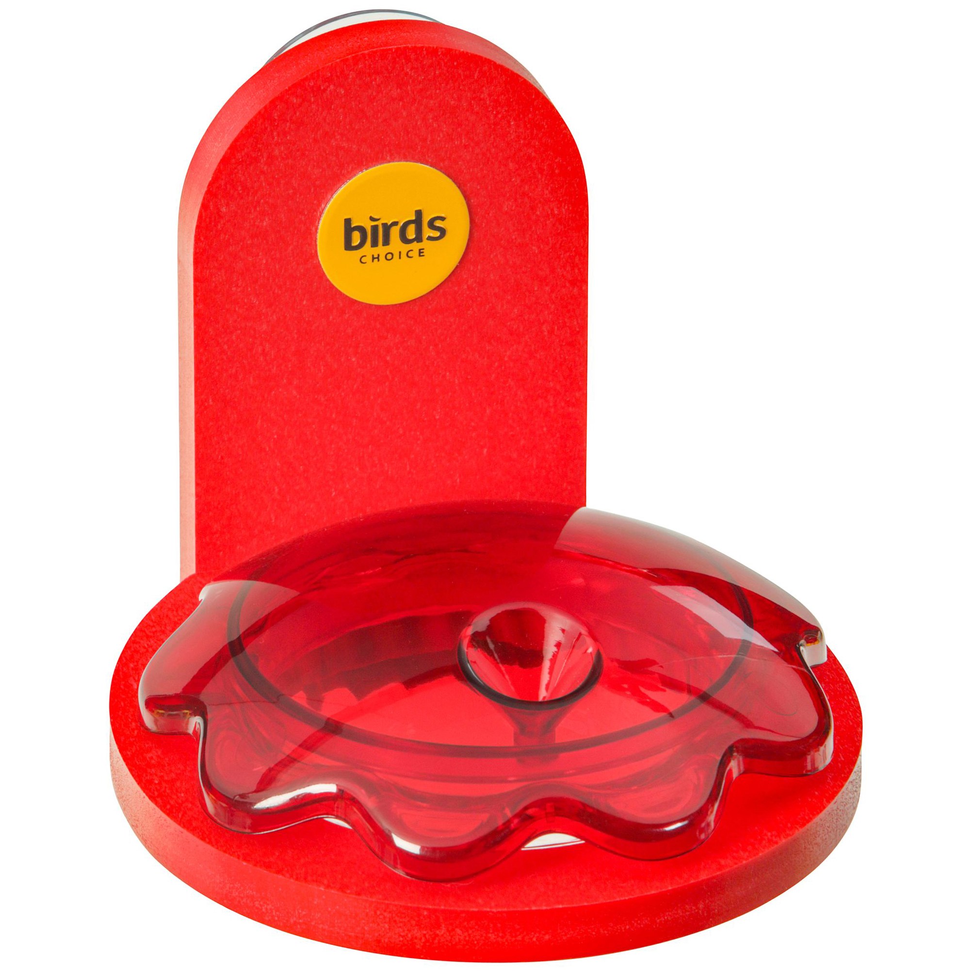 Birds Choice Window Mount Hummingbird Feeder Recycled Plastic Red — priced per each; minimum 4; multiples of 4