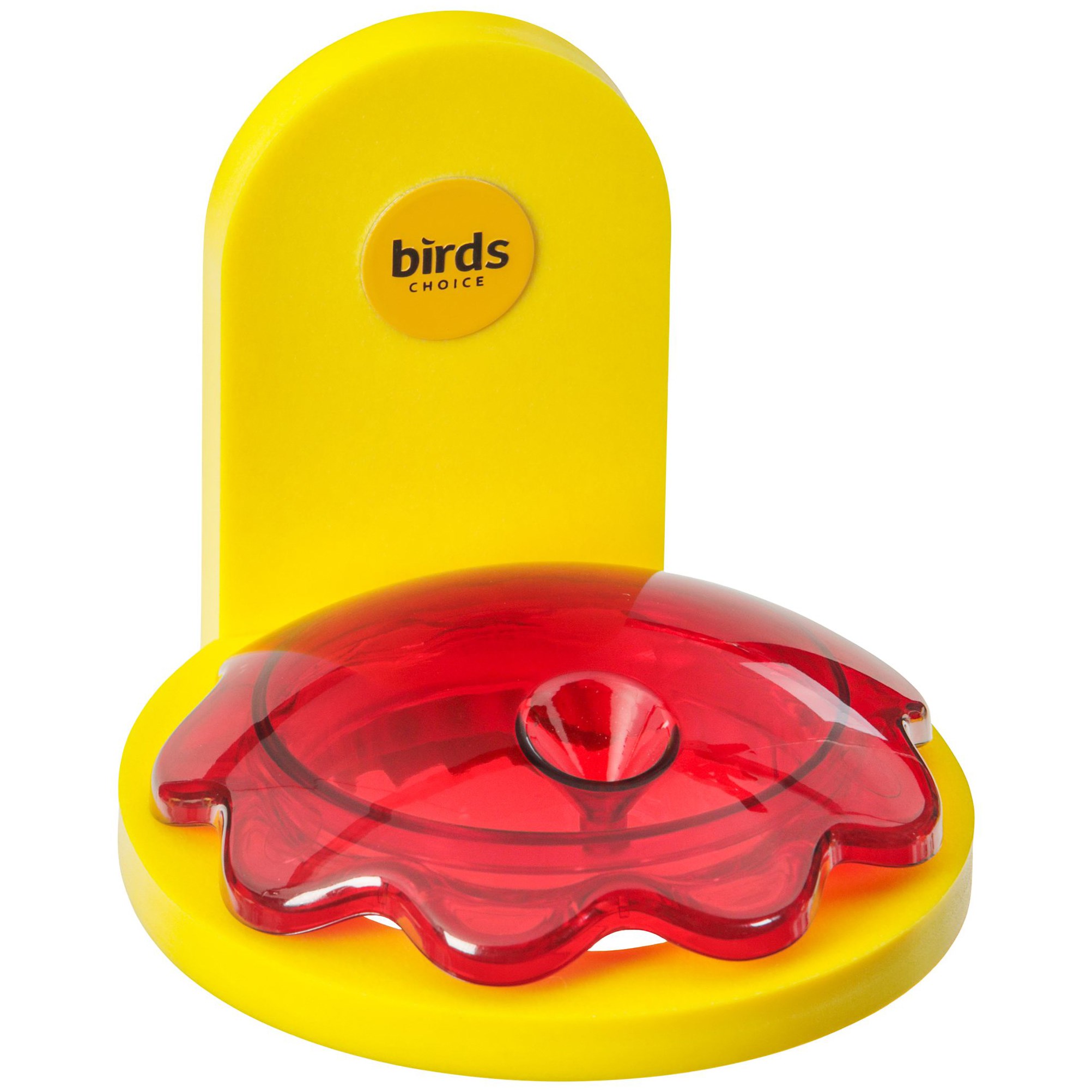 Birds Choice Window Mount Hummingbird Feeder Recycled Plastic Yellow — priced per each; minimum 4; multiples of 4