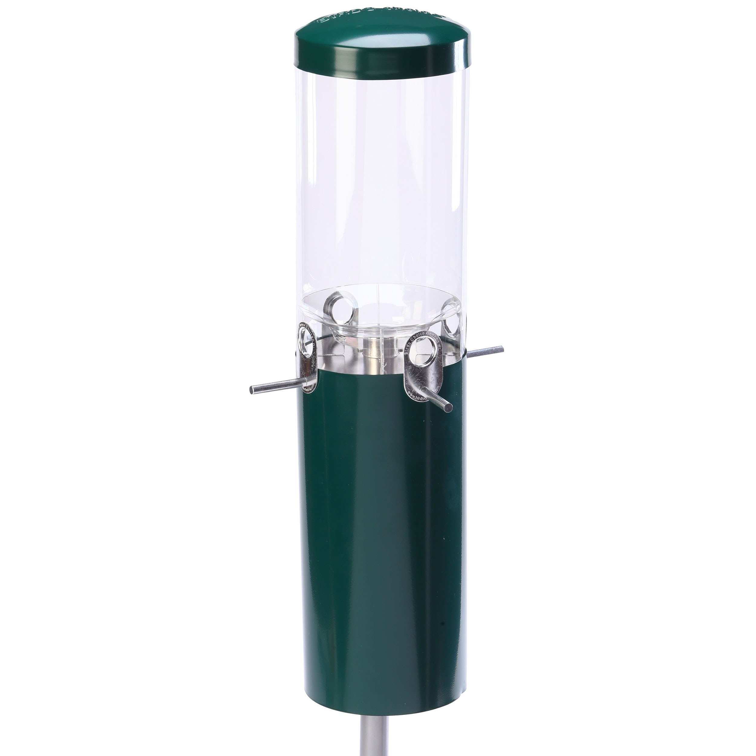 Birds Choice Squirrel Proof Feeder with Pole & Baffle 1.2gal Capacity — priced per each; minimum 4; multiples of 4