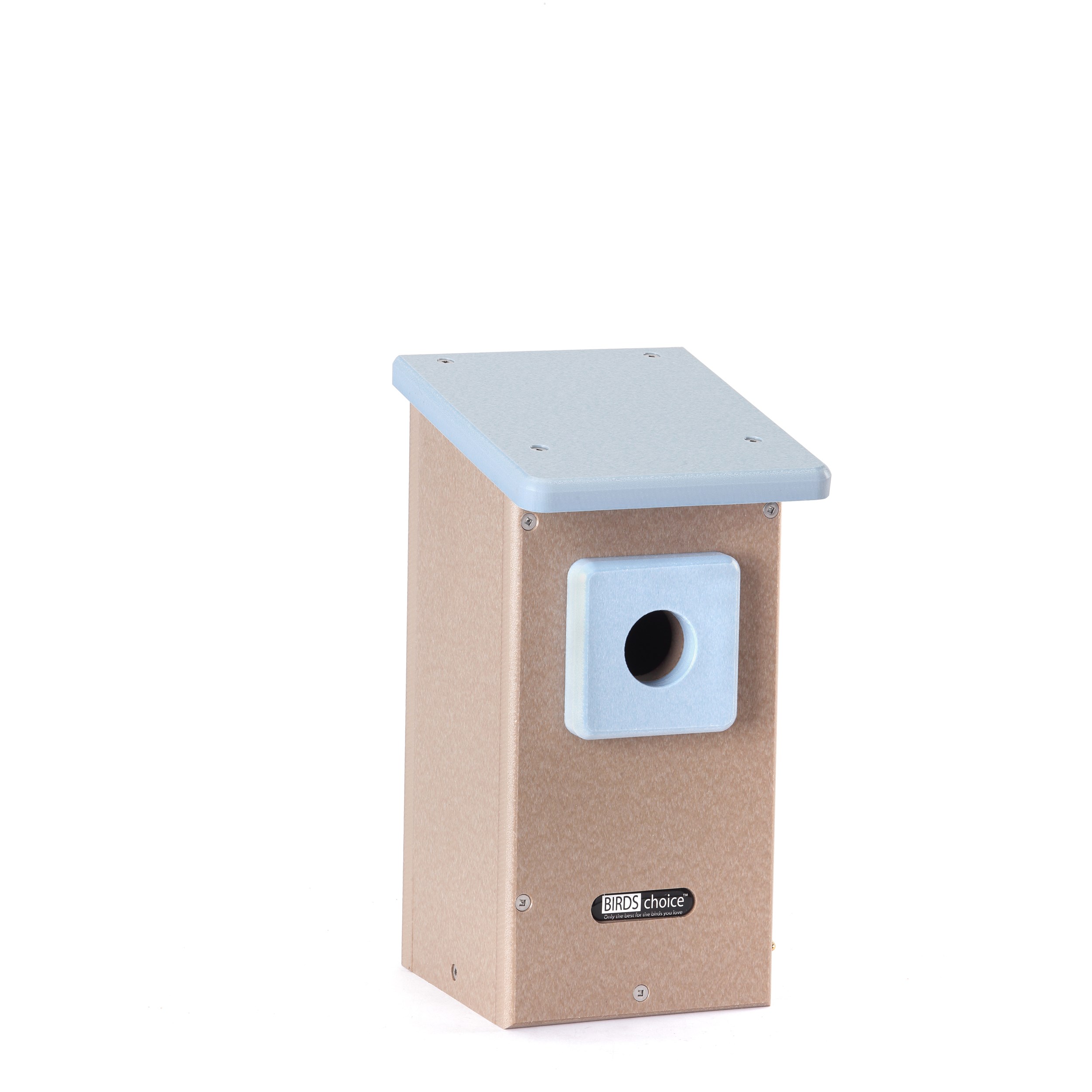 Birds Choice Eastern Bluebird House Recycled Plastic Tan & Green — priced per each; minimum 2; multiples of 2