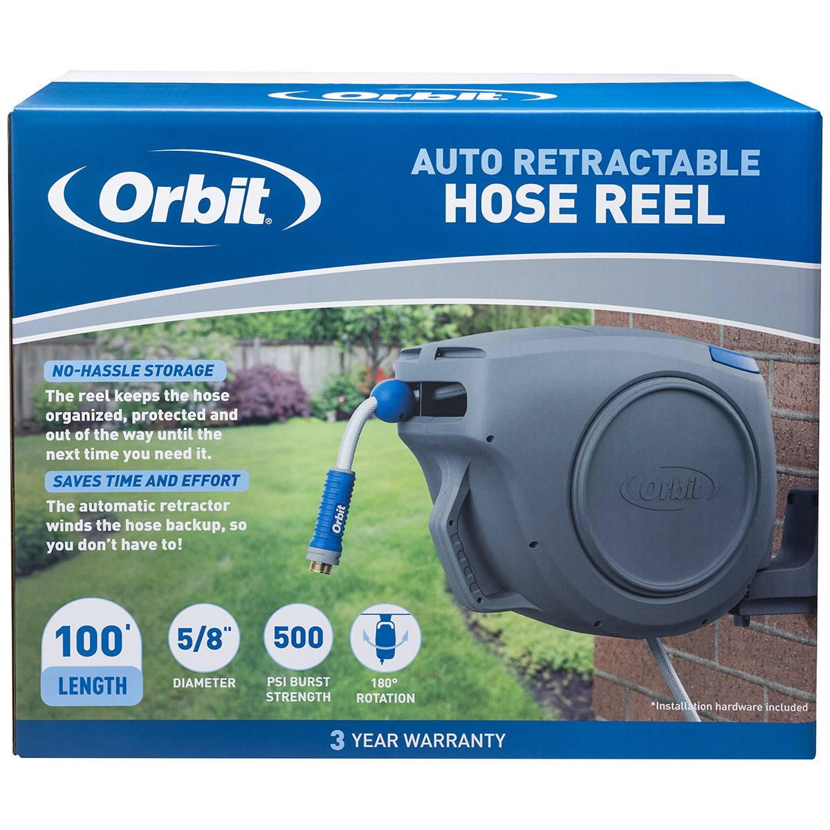 Orbit 100' x 5/8" Elevated Automatic Hose Reel - Image 2
