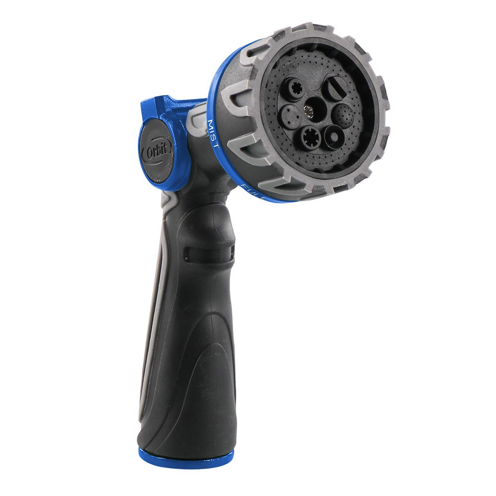 Orbit 7 Pattern Metal Nozzle Q-Series Thumb Control — priced per each; minimum 12; multiples of 12