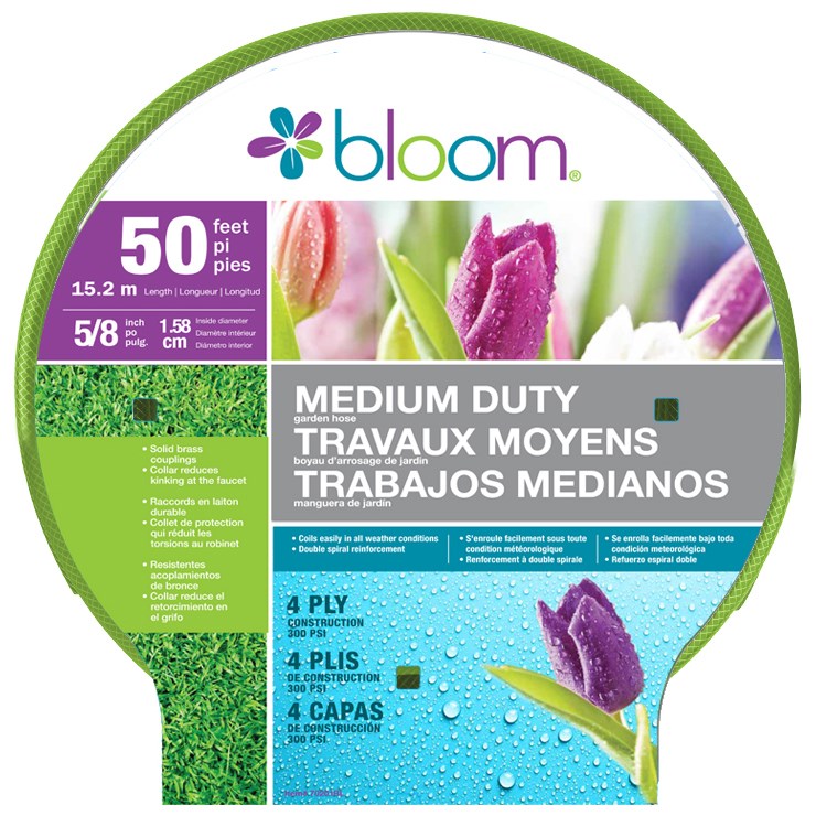 Bond Bloom 5.8"x50' Medium Duty Hose — priced per each; minimum 5; multiples of 5
