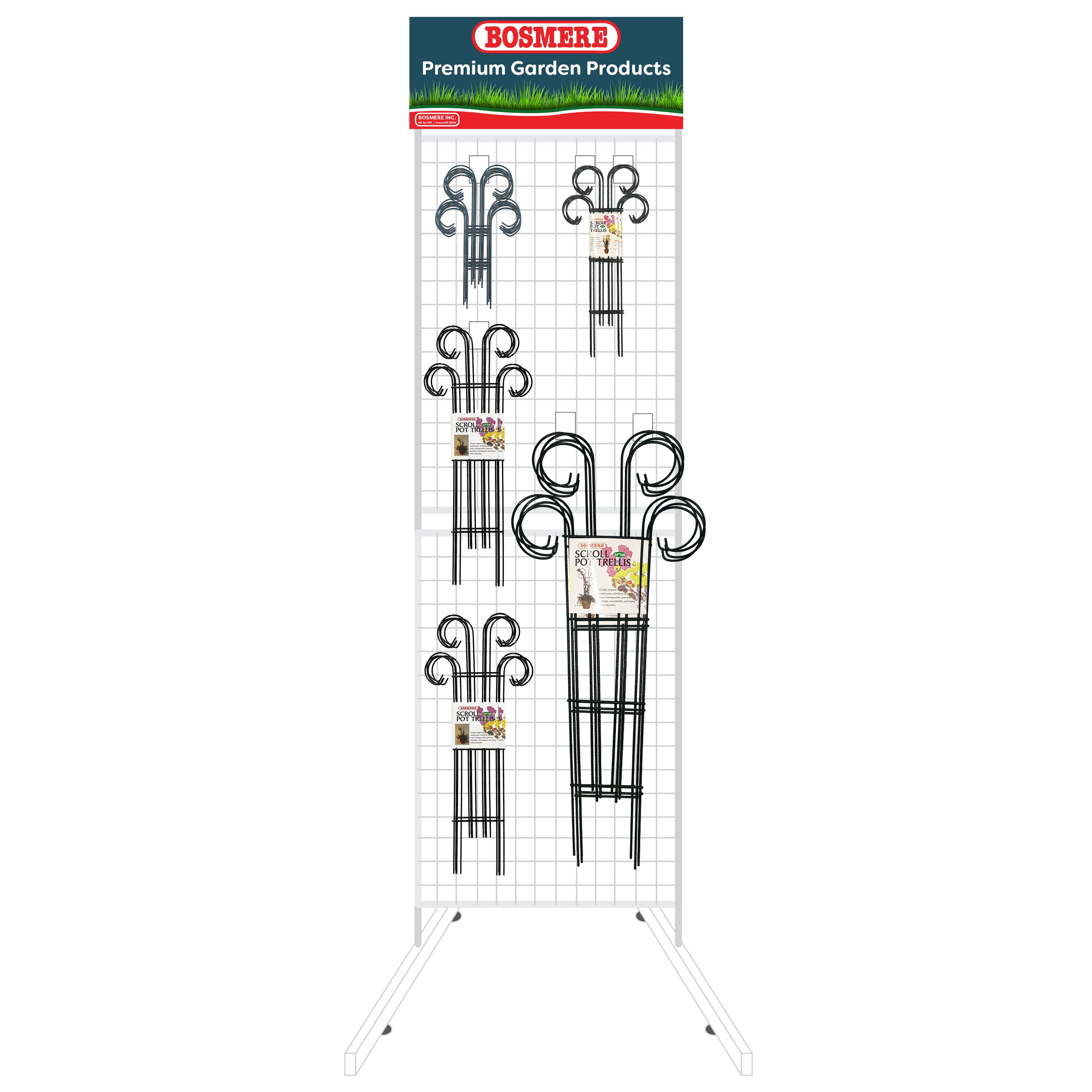 Bosmere Trellis Display In 2 Boxes w/Rack