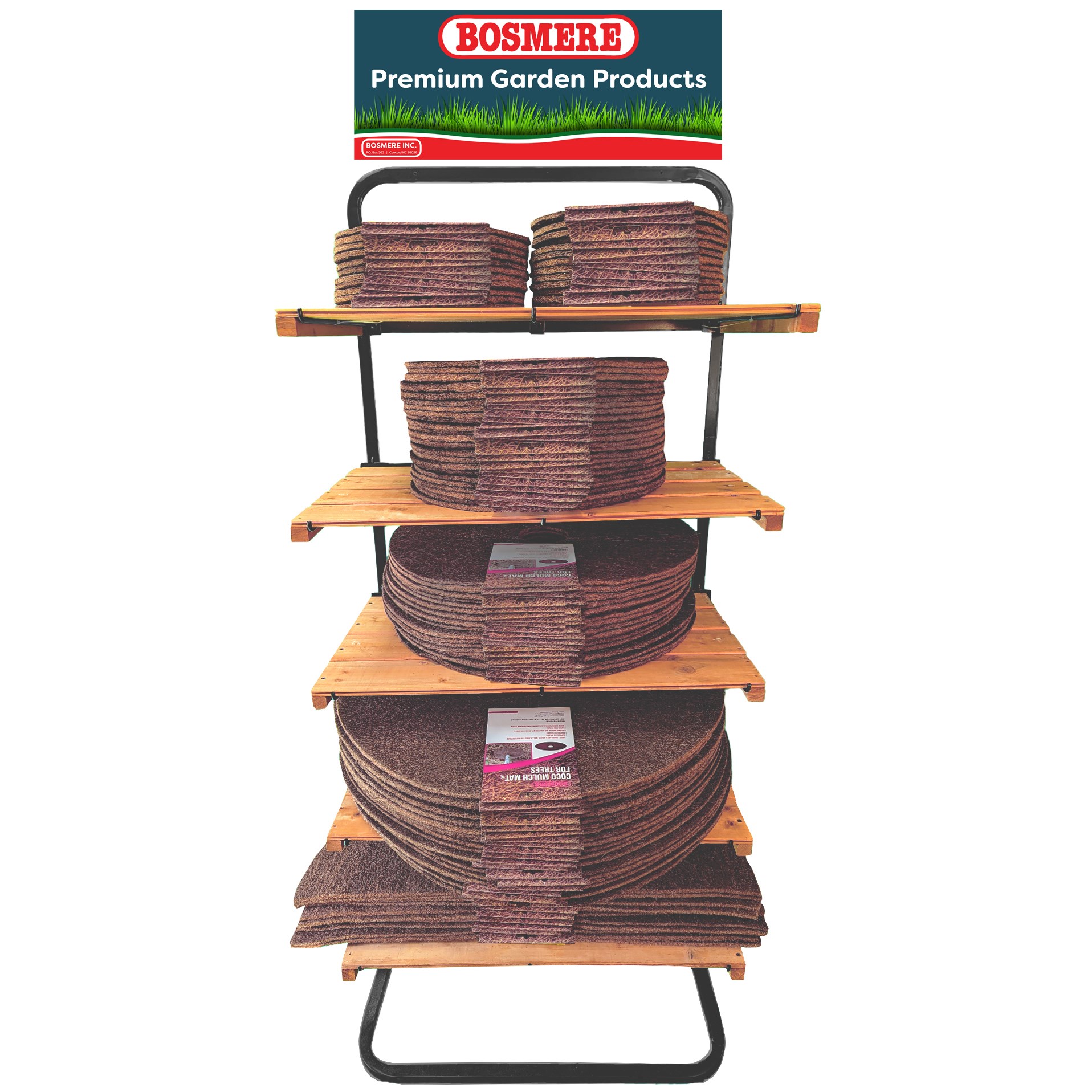 Bosmere 72pc Tree & Shrub Display w/XL Rolling Rack