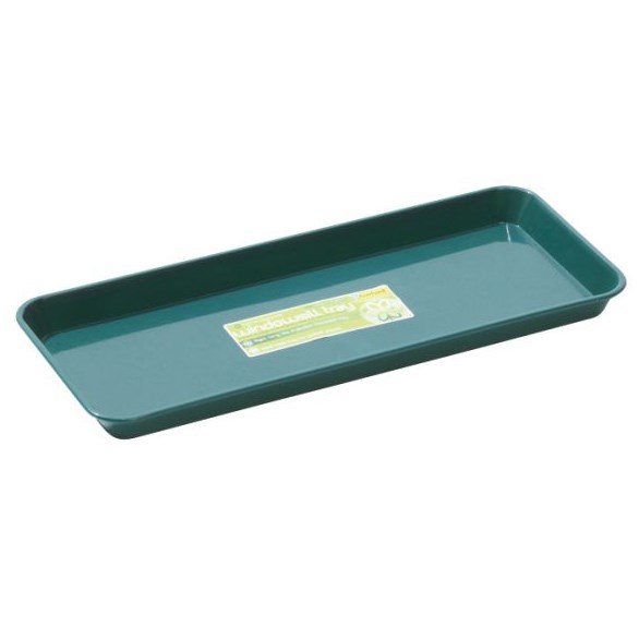 Bosmere 13.75" Indoor Plant Tray Green — priced per each; minimum 10; multiples of 10