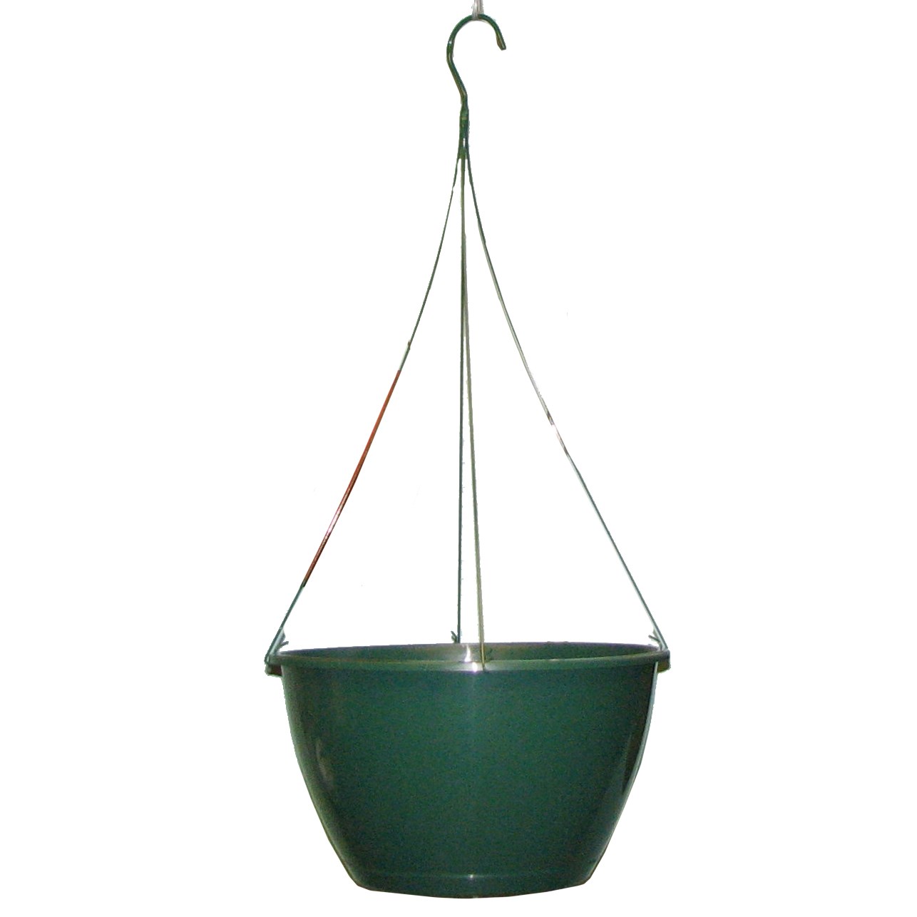 BLD 12" SL Hanging Basket with 19" Flex Hanger Green — Case of 25