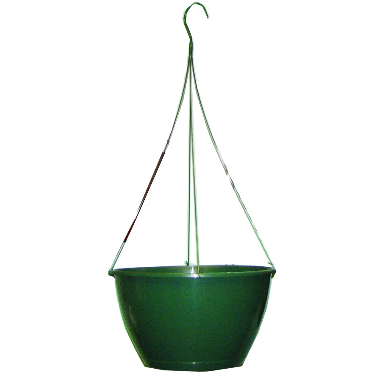 BLD 16.00 SL HANGING BASKET 16.00 X 9.75 18.9 L 5 GALLON WITH GREEN FLEX 26"HANGER GREEN — Case of 15