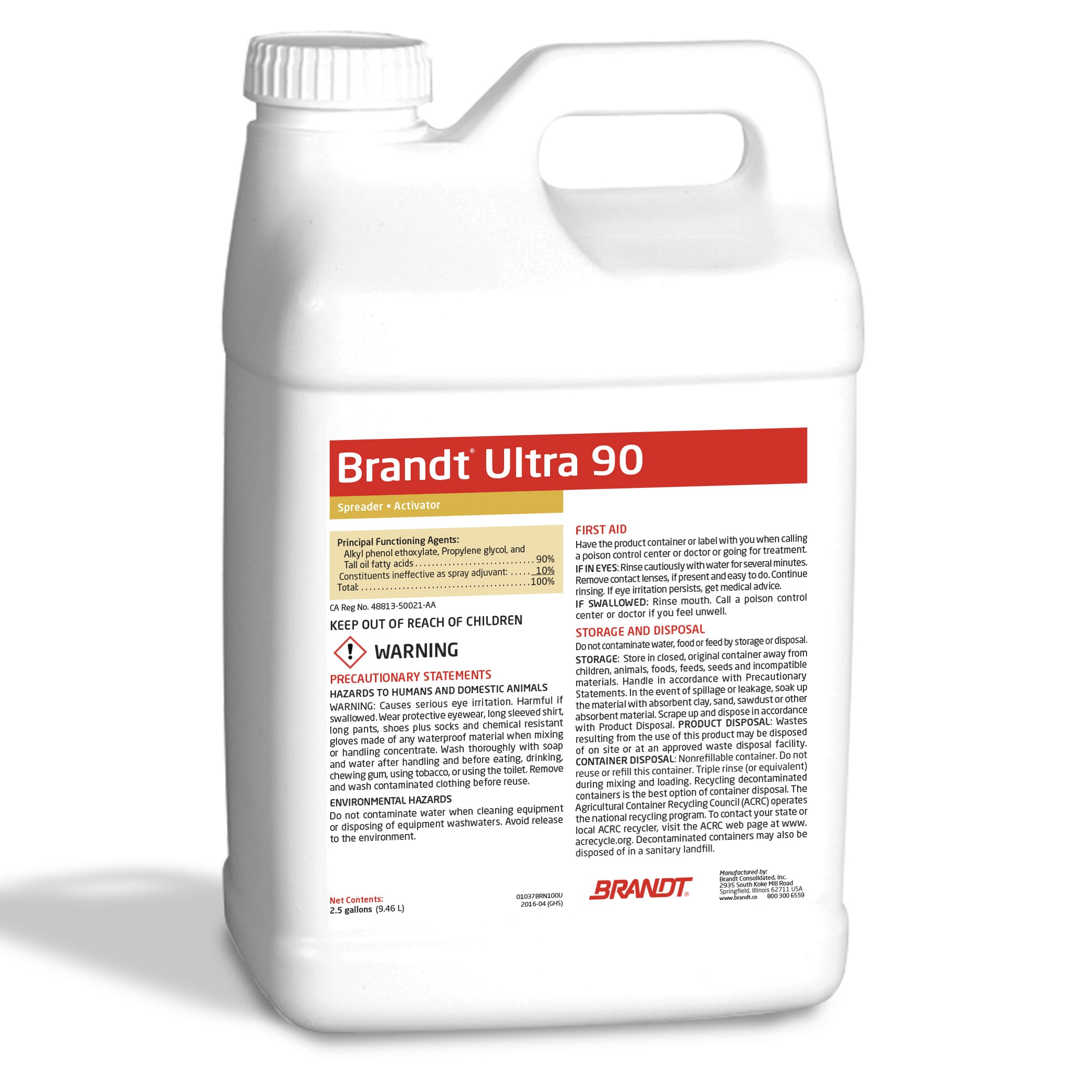 Brandt Ultra 90 2.5Gl non ionic surfactant ( Inspray 90 ) — Single Unit