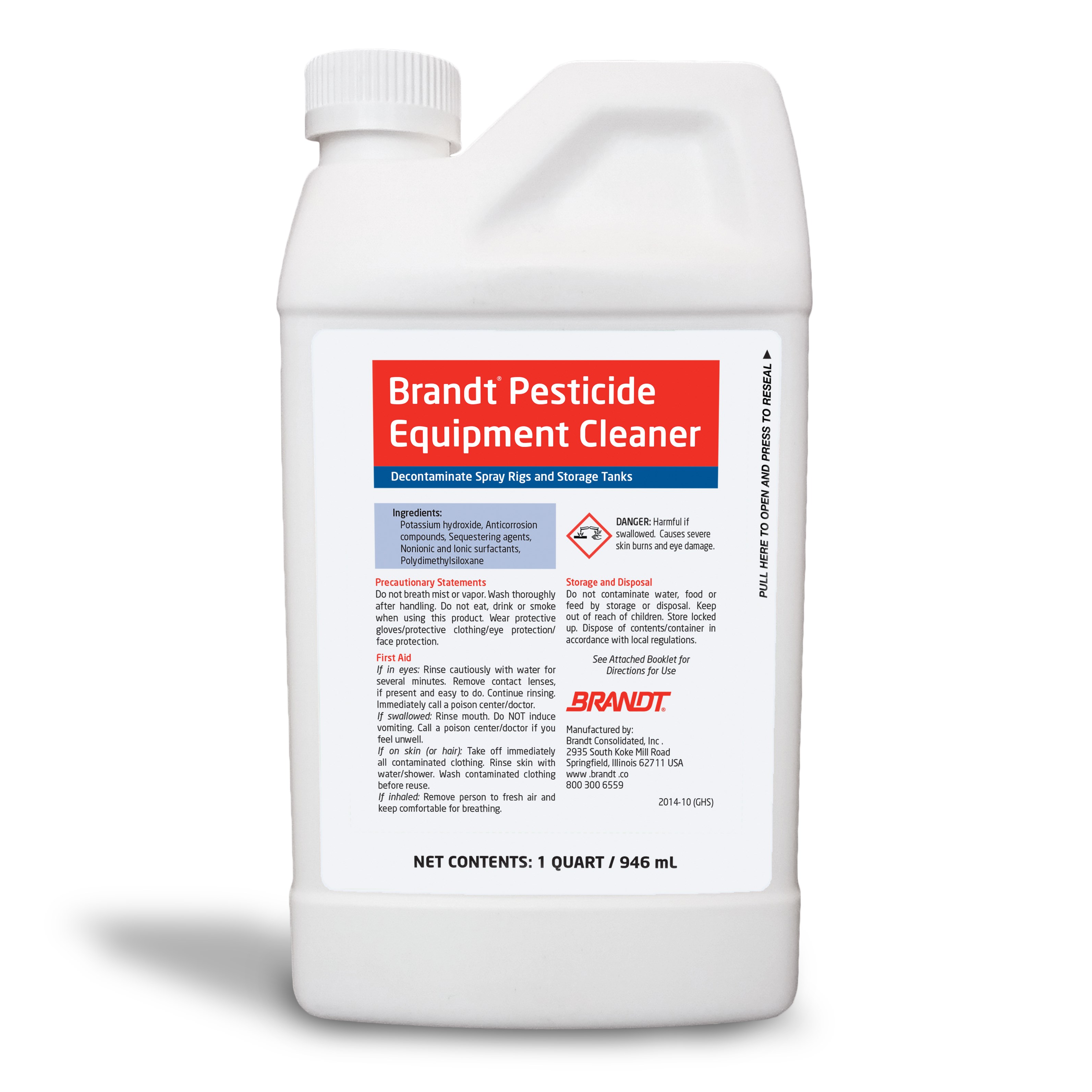Brandt Pesticide Equipment Cleaner 1Qt LTD QTY — Single Unit