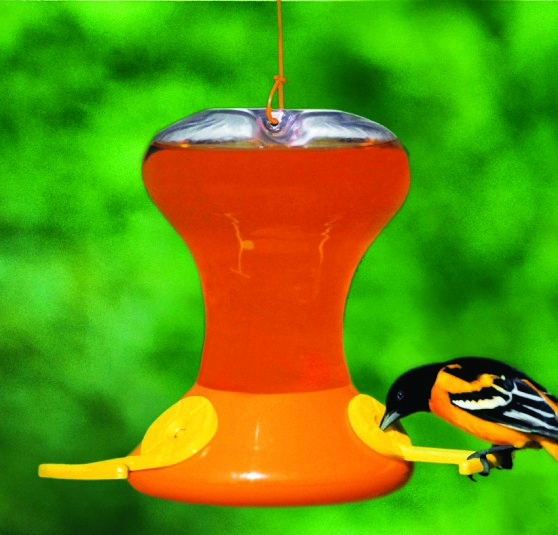 Songbird Essentials 30oz Oriole Feeder Jr w/ Active Bee Guards — priced per each; minimum 12; multiples of 12