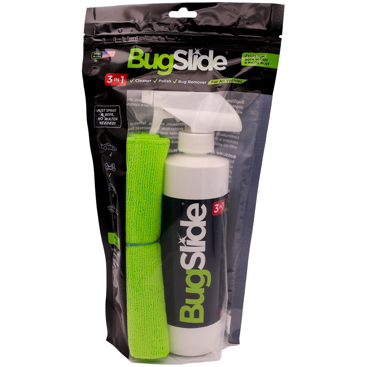 Bugslide 16oz Cleaner & Bug Remover Shop Kit — priced per each; minimum 12; multiples of 12