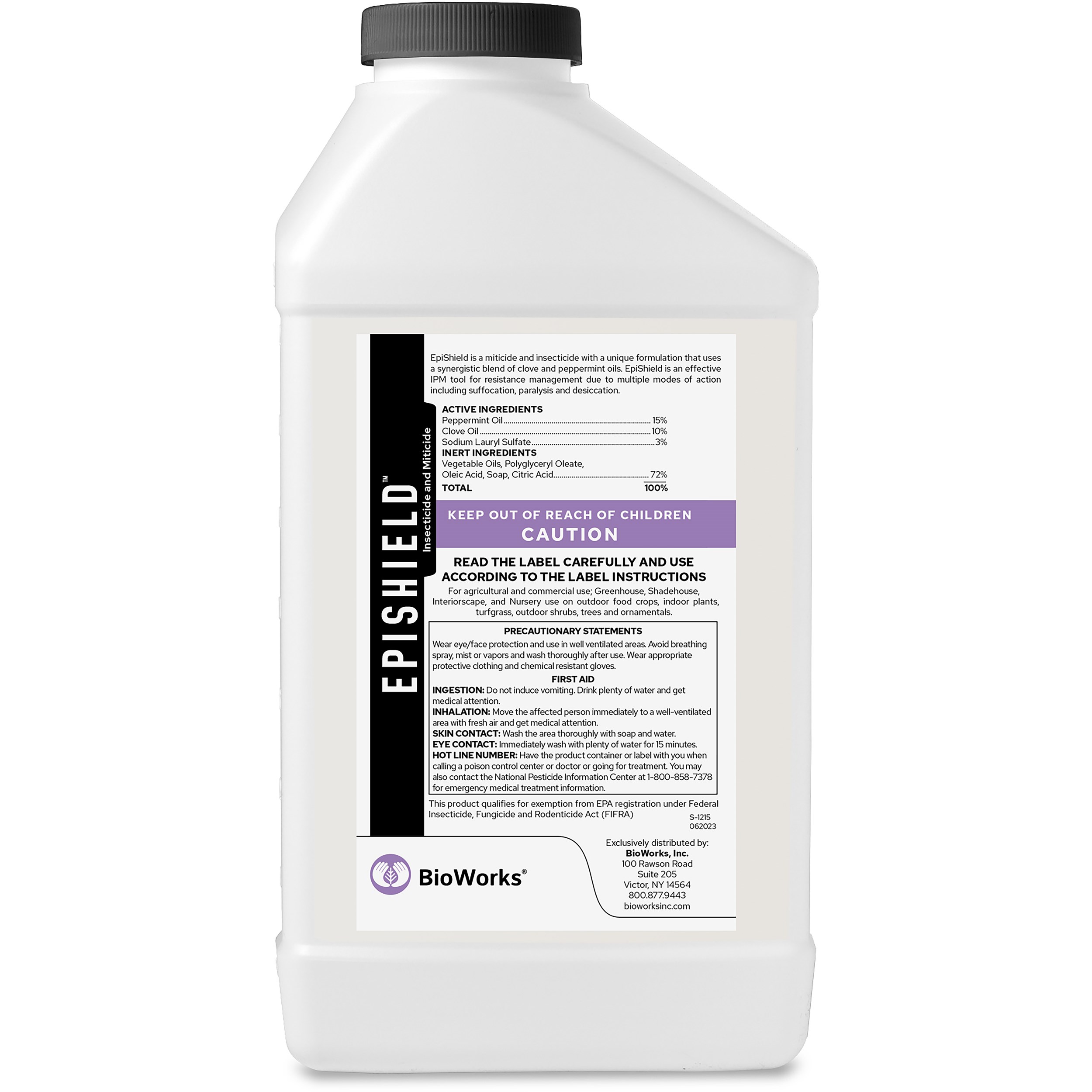 BioWorks EpiShield 36oz ( Peppermint & Clove Oil, Sodium Lauryl Sulfate ) — Single Unit
