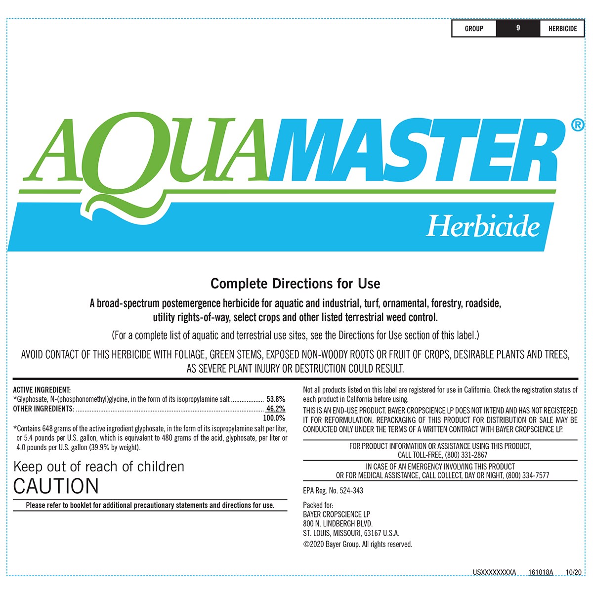 Aquamaster 30Gl ( Glyphosate ) ( Roundup Custom Replacement ) — Single Unit - Image 2