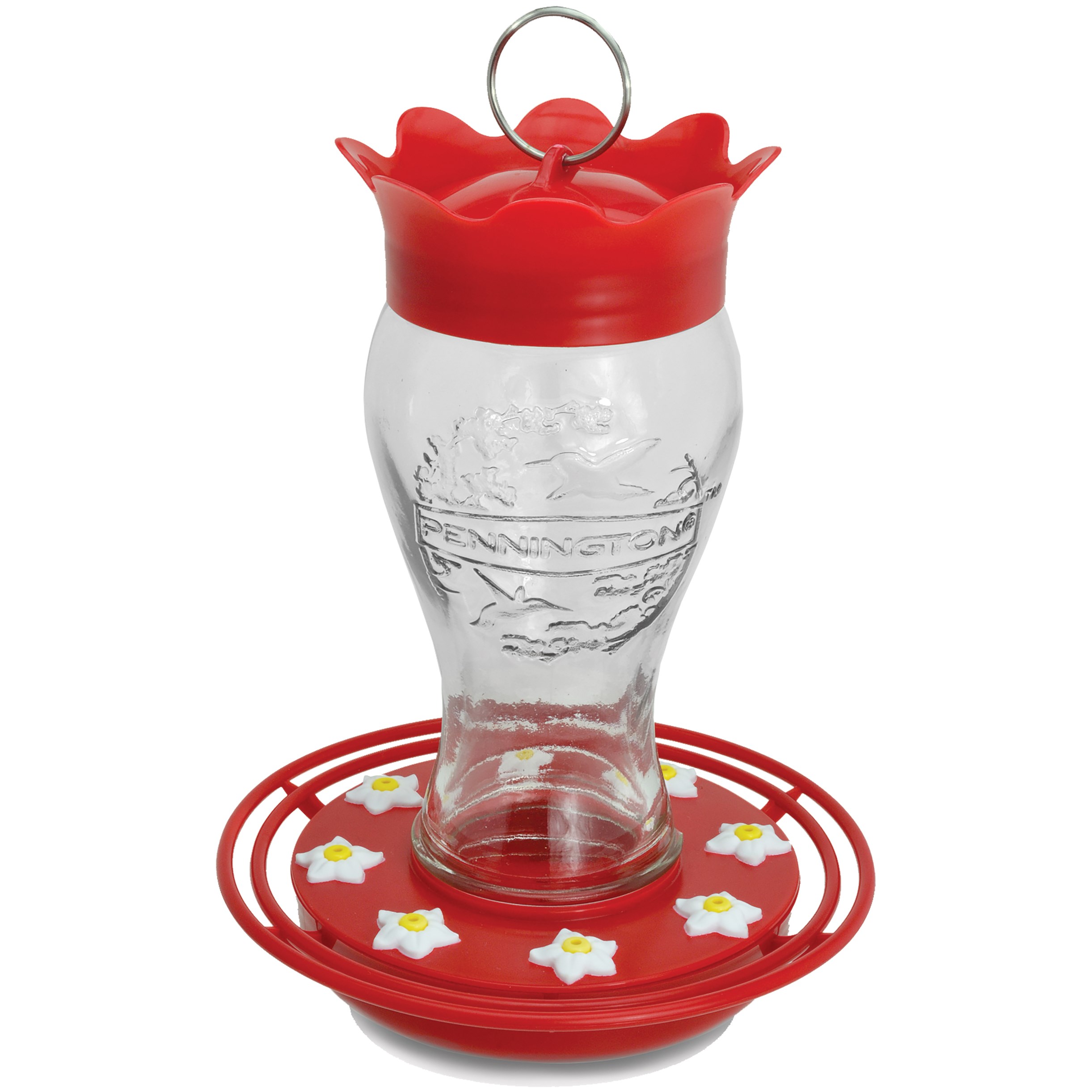 Pennington 28oz Glass Hummingbird Feeder