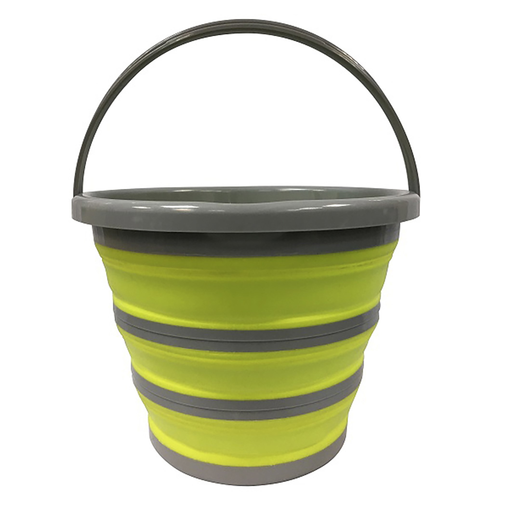 Centurion 2.5gal Bucket Collapsible Green & Gray — priced per each; minimum 12; multiples of 12