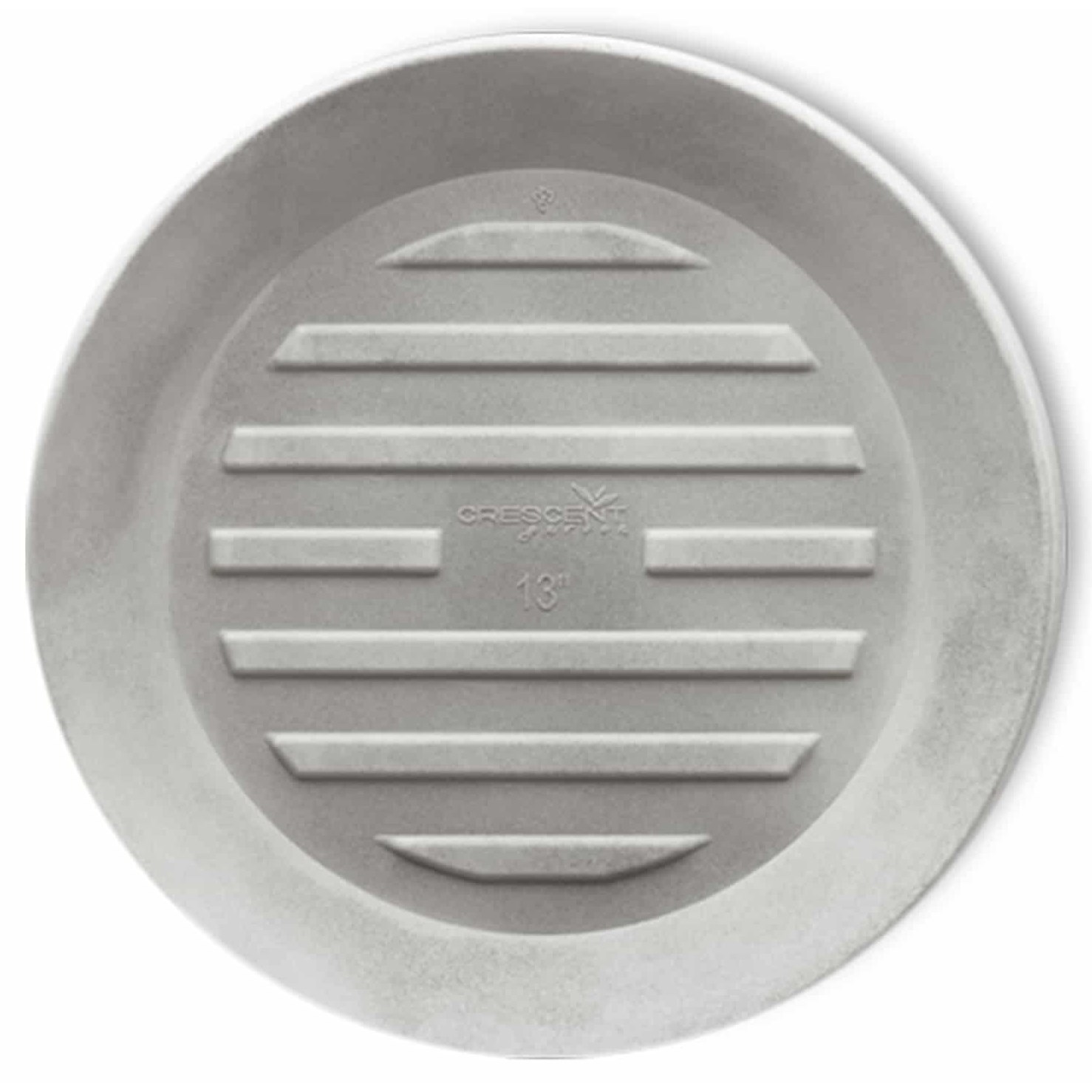 Crescent 13" Round Universal Saucer Weathered Concrete