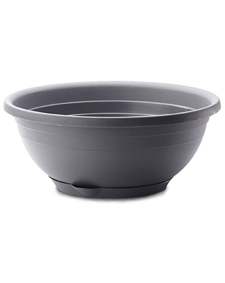 Crescent 12" Emma Hang Bowl Charcoal — priced per each; minimum 12; multiples of 12