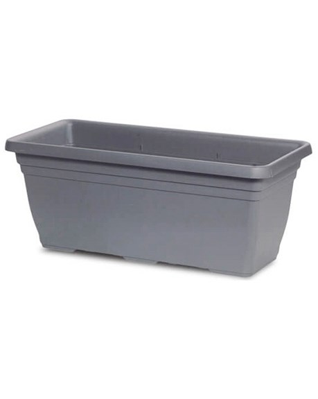 Crescent 31.5"x14"x13" Rectangle Dylan Planter Charcoal — priced per each; minimum 3; multiples of 3