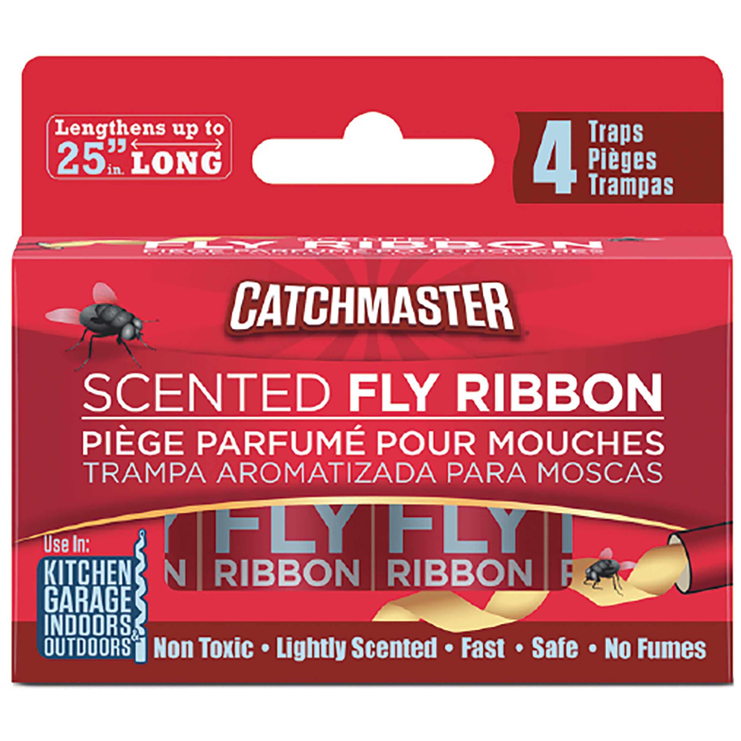 Catchmaster 4pk Scented Bug & Fly Ribbon (1 red box = 24)
