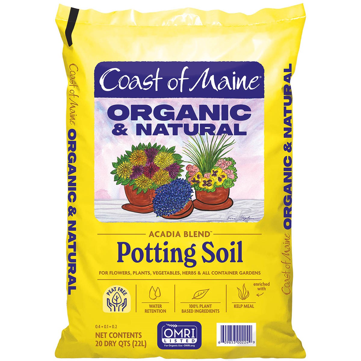 CME 20qt Acadia Blend Organic Potting Soil