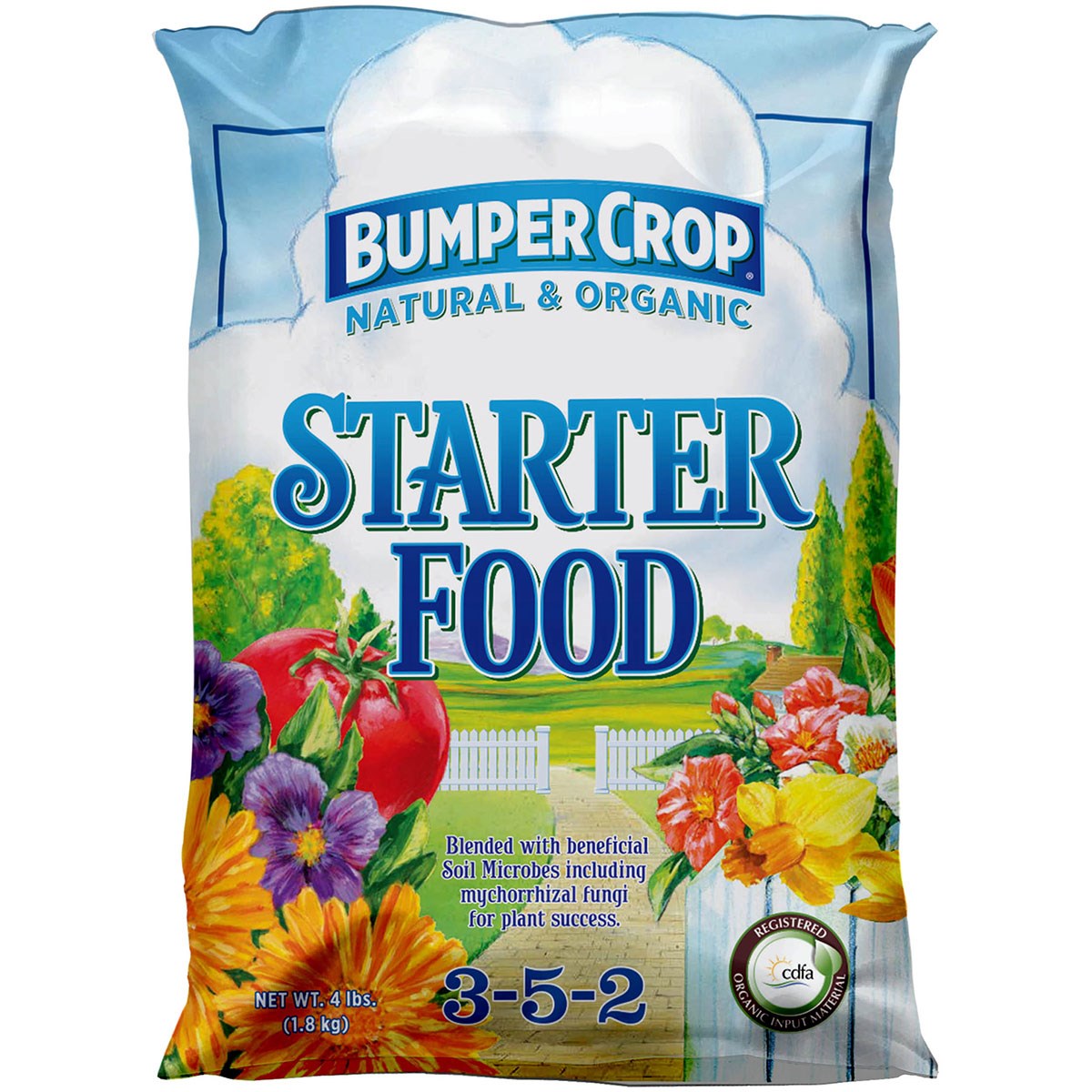 Master Nursery 4# Bumper Crop Starter Food 3-5-2 — priced per each; minimum 12; multiples of 12
