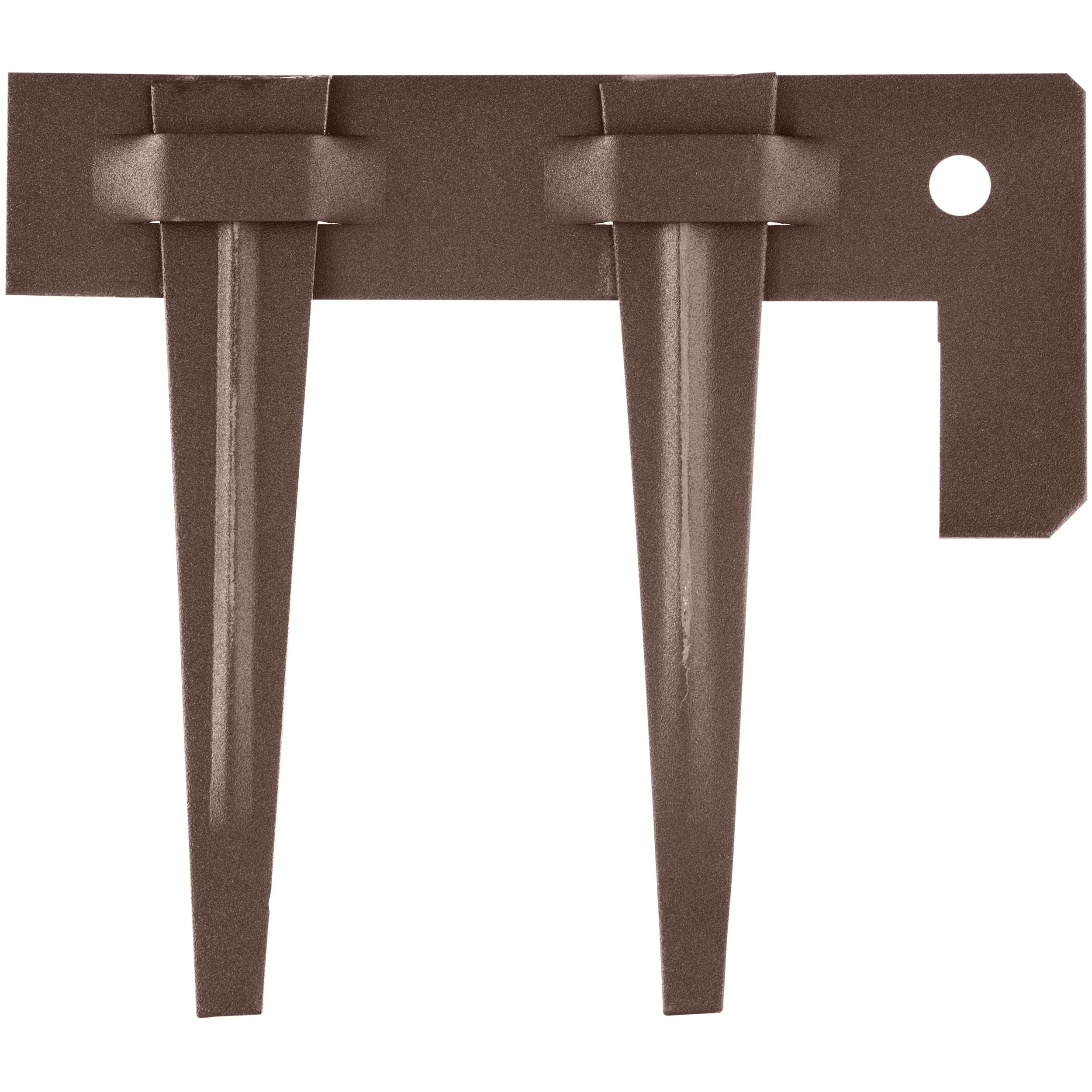 Colmet Edging End Piece Brown Texture — priced per each; minimum 20; multiples of 20