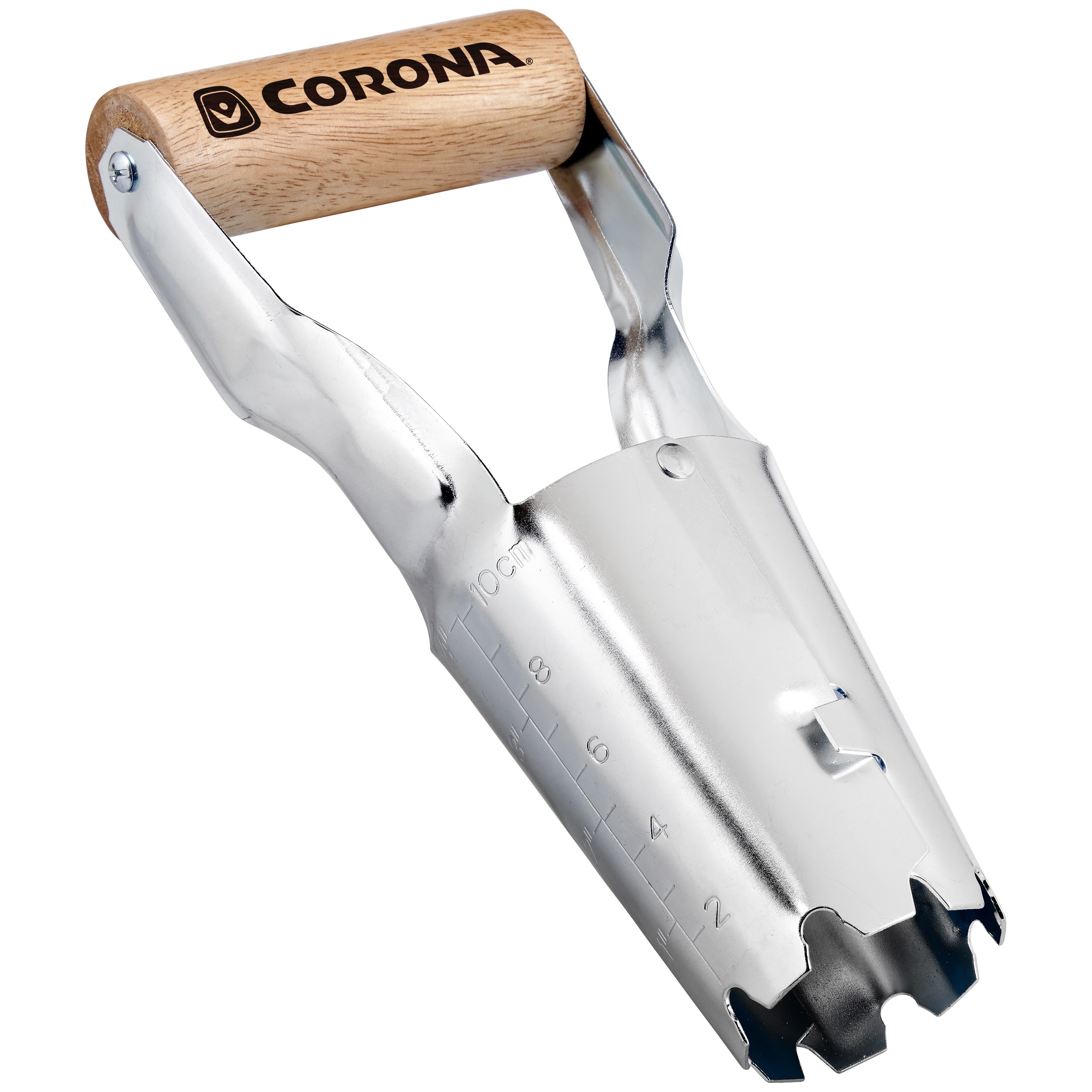 Corona Planter with Wooden Handle — priced per each; minimum 12; multiples of 12
