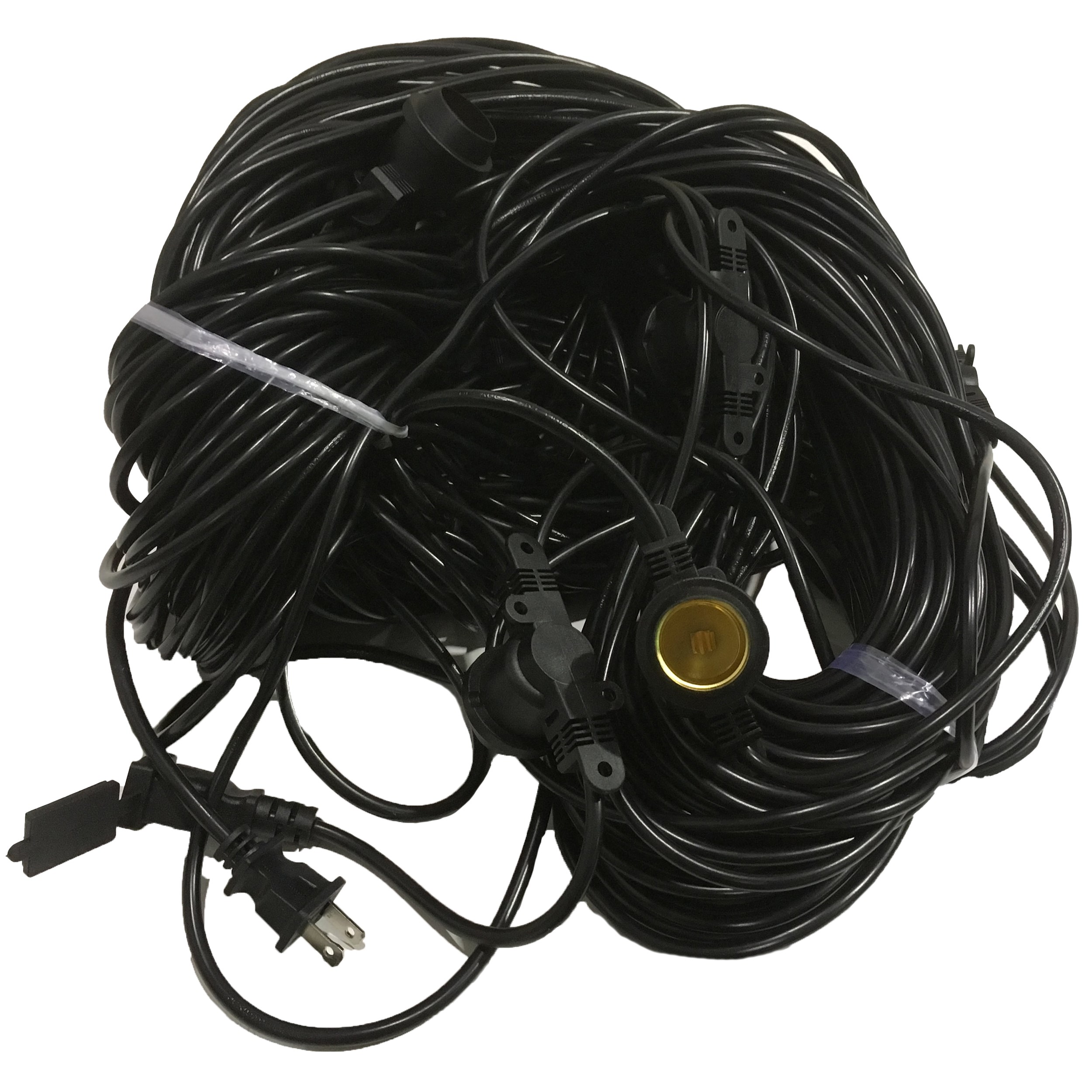 180ft Cord w/12 E26 Light Sockets on 15ft Centers