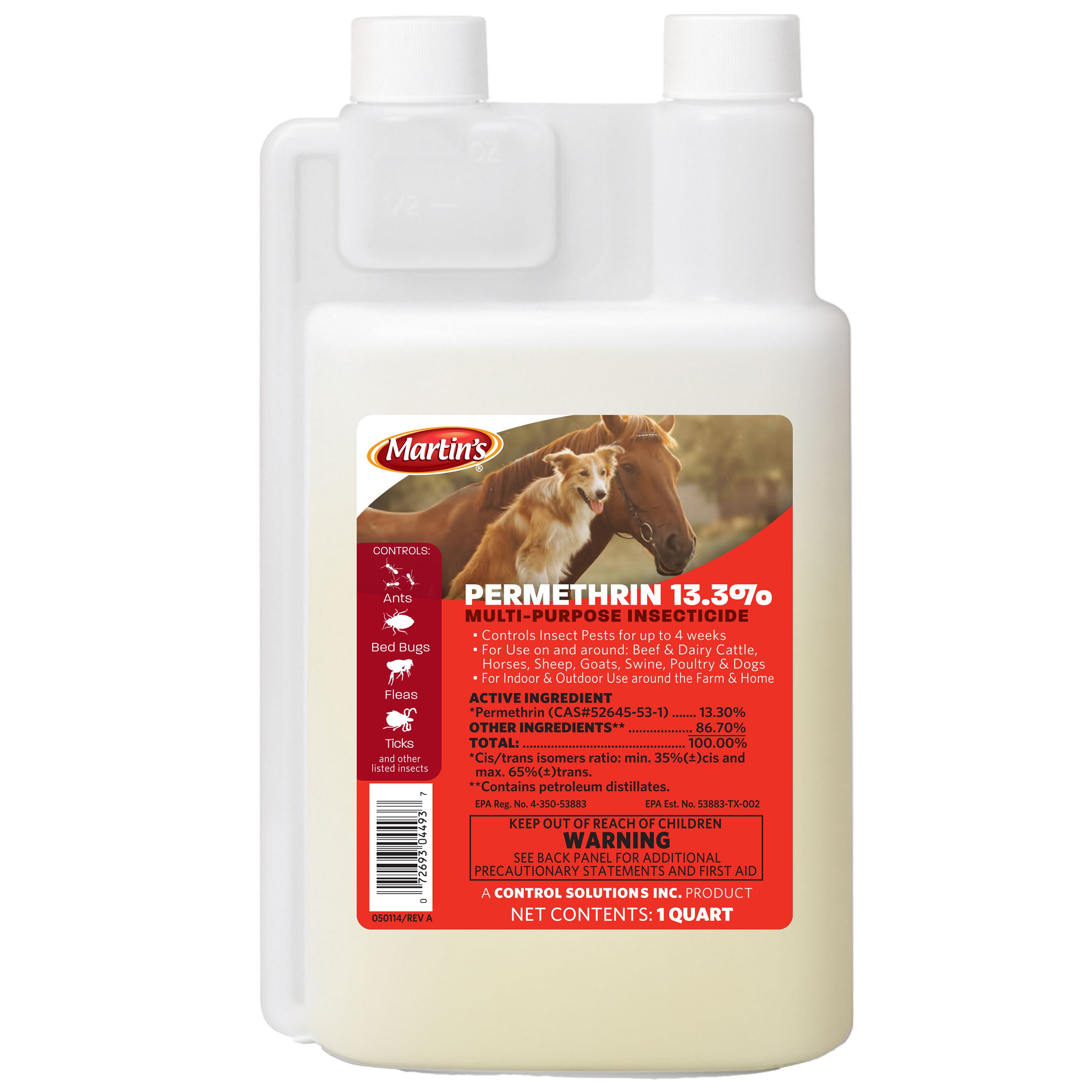 Martin's 32oz Permethrin 13.3% Concentrate — priced per each; minimum 12; multiples of 12