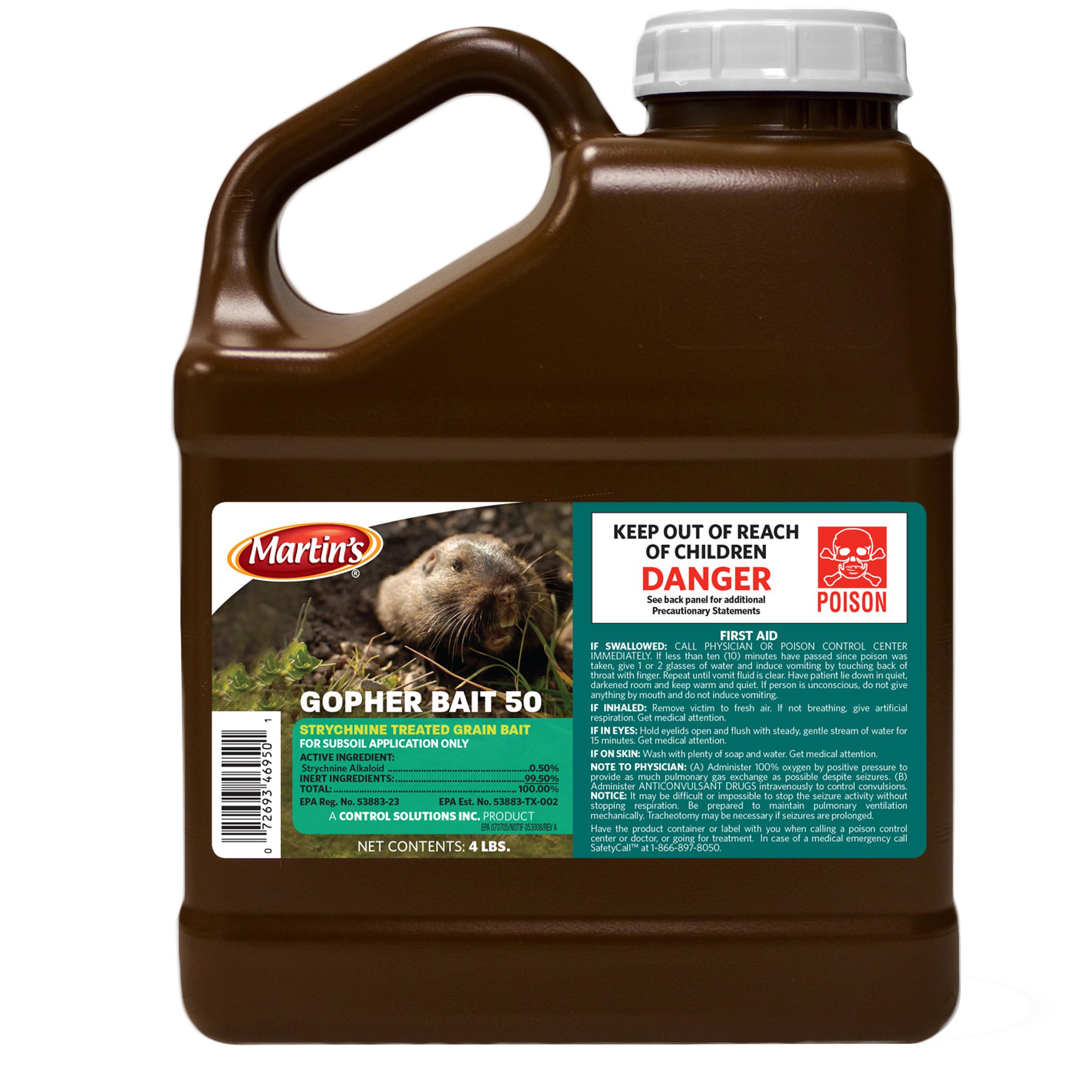 Martin's 4lb Gopher Bait 50 — priced per each; minimum 8; multiples of 8