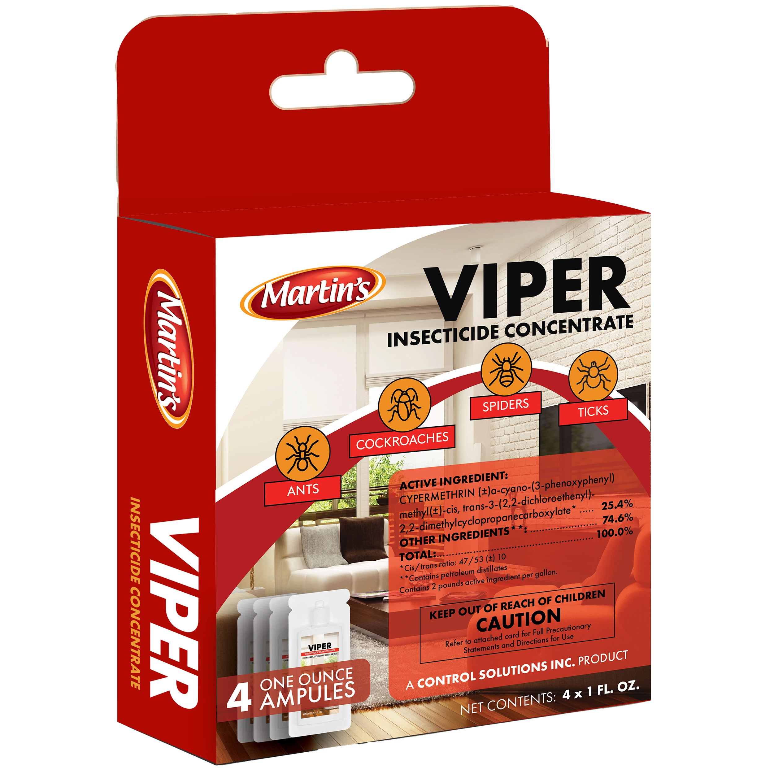 Martin's 4oz Viper Insecticide Concentrate — priced per each; minimum 6; multiples of 6
