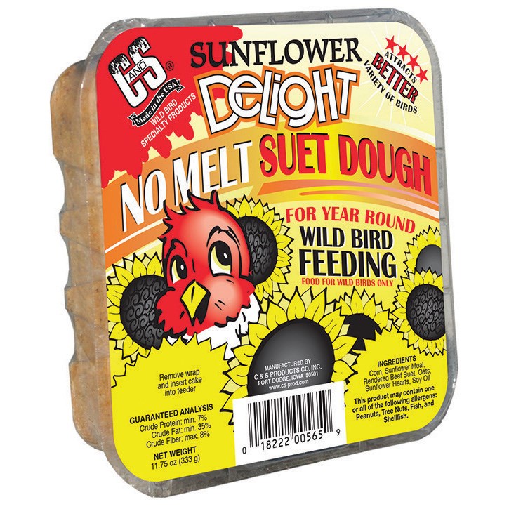 C&S 11.75oz Sunflower Delight No Melt Suet Dough — priced per each; minimum 12; multiples of 12