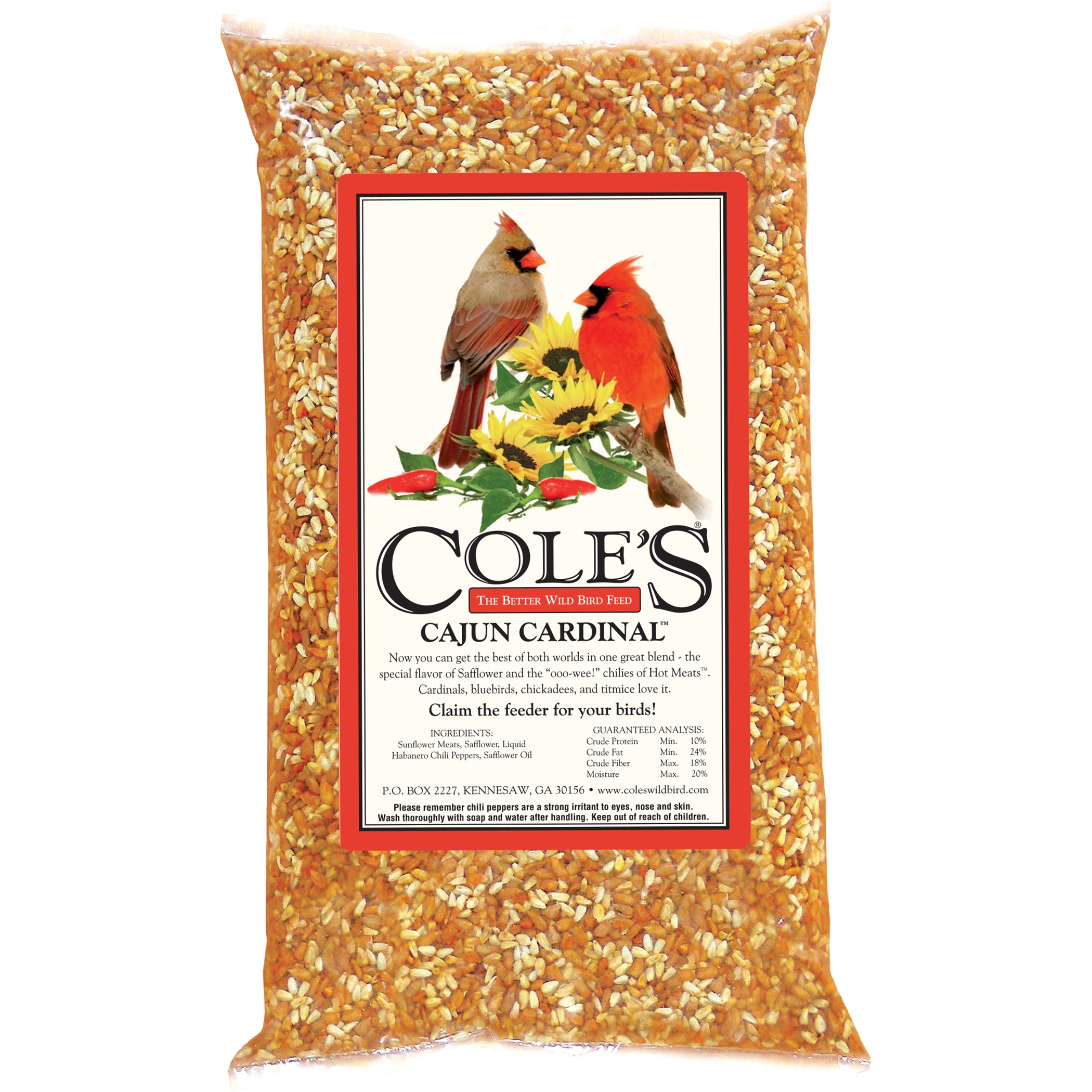 Coles 10# Cajun Cardinal Blend MADE IN THE USA — priced per each; minimum 4; multiples of 4