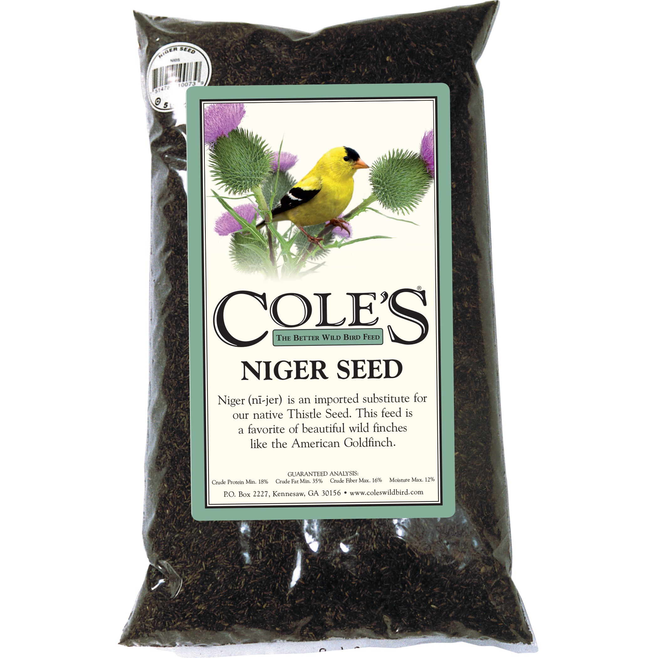 Coles 5# Nyjer Seed - Nyjer Thistle — priced per each; minimum 6; multiples of 6