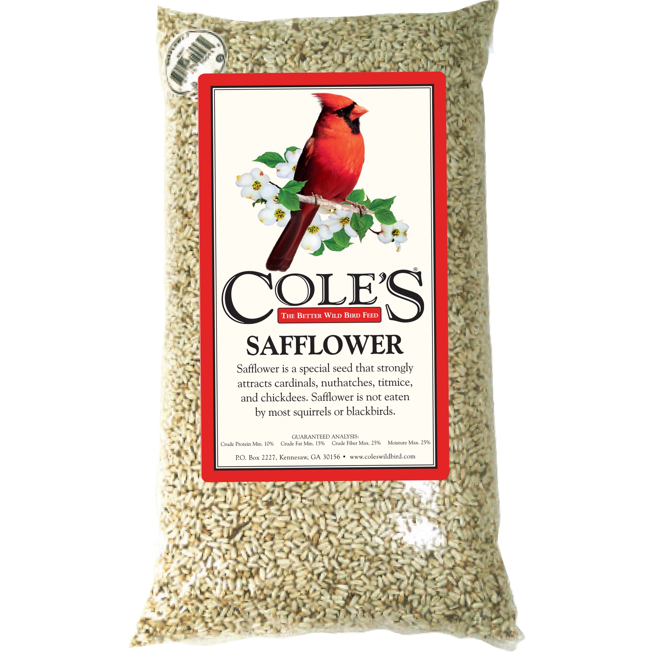 Coles 5# Safflower Seed — priced per each; minimum 6; multiples of 6