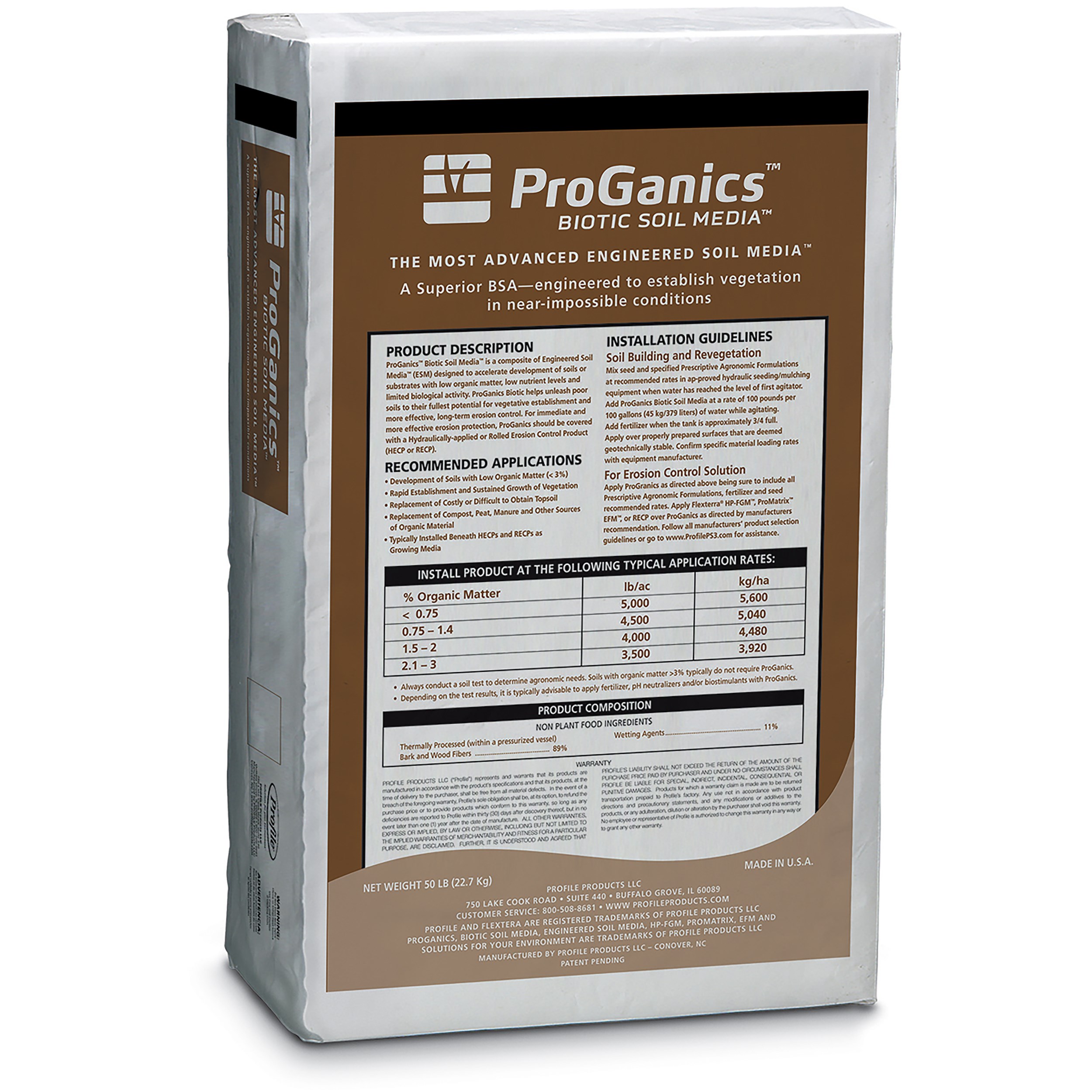 Profile 50# ProGanics Biotic Soil Media