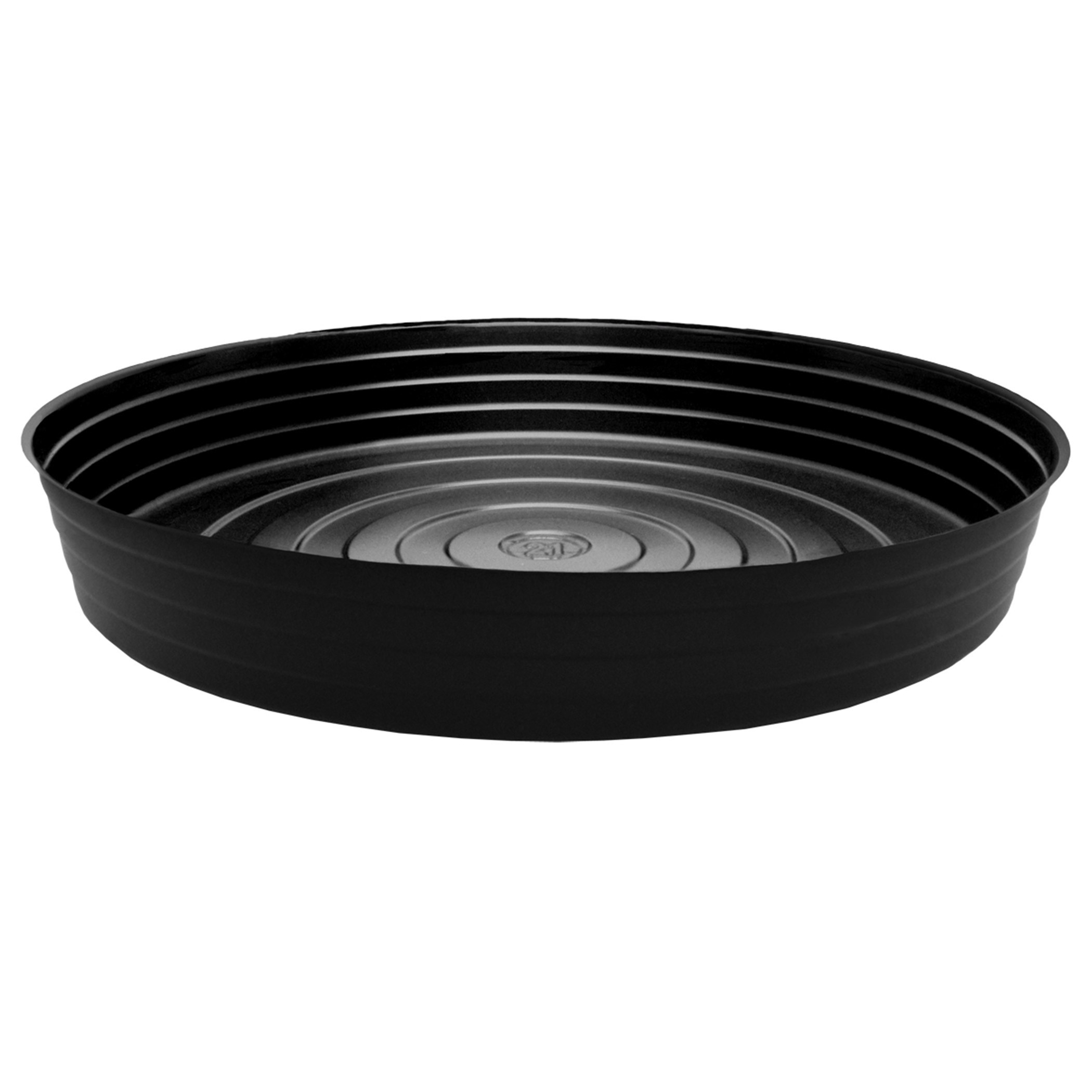 CWP 21" Black Heavy Gauge Vinyl Plant Saucer — priced per each; minimum 20; multiples of 20