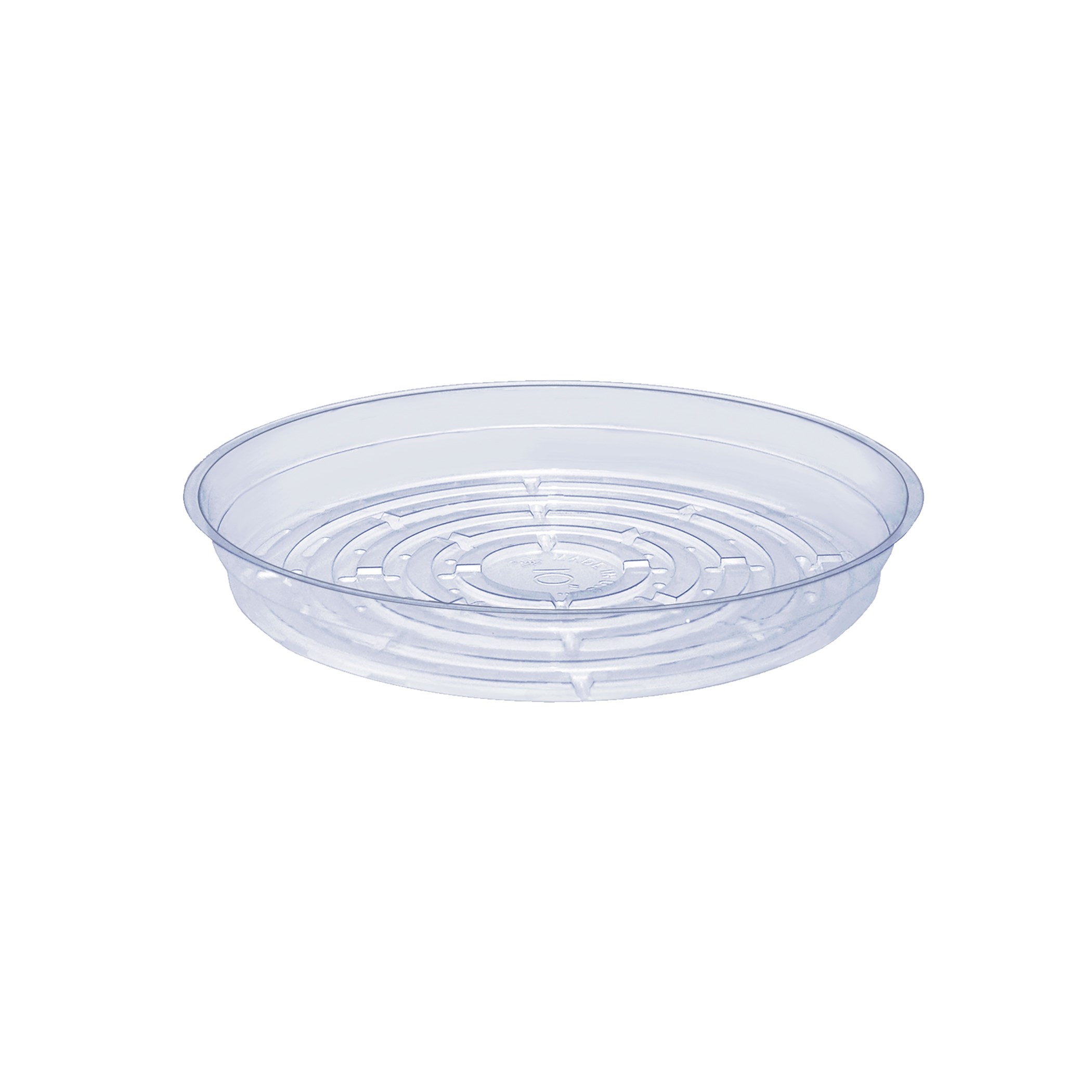 CWP 10" Clear Vinyl Plant Saucer — priced per each; minimum 50; multiples of 50