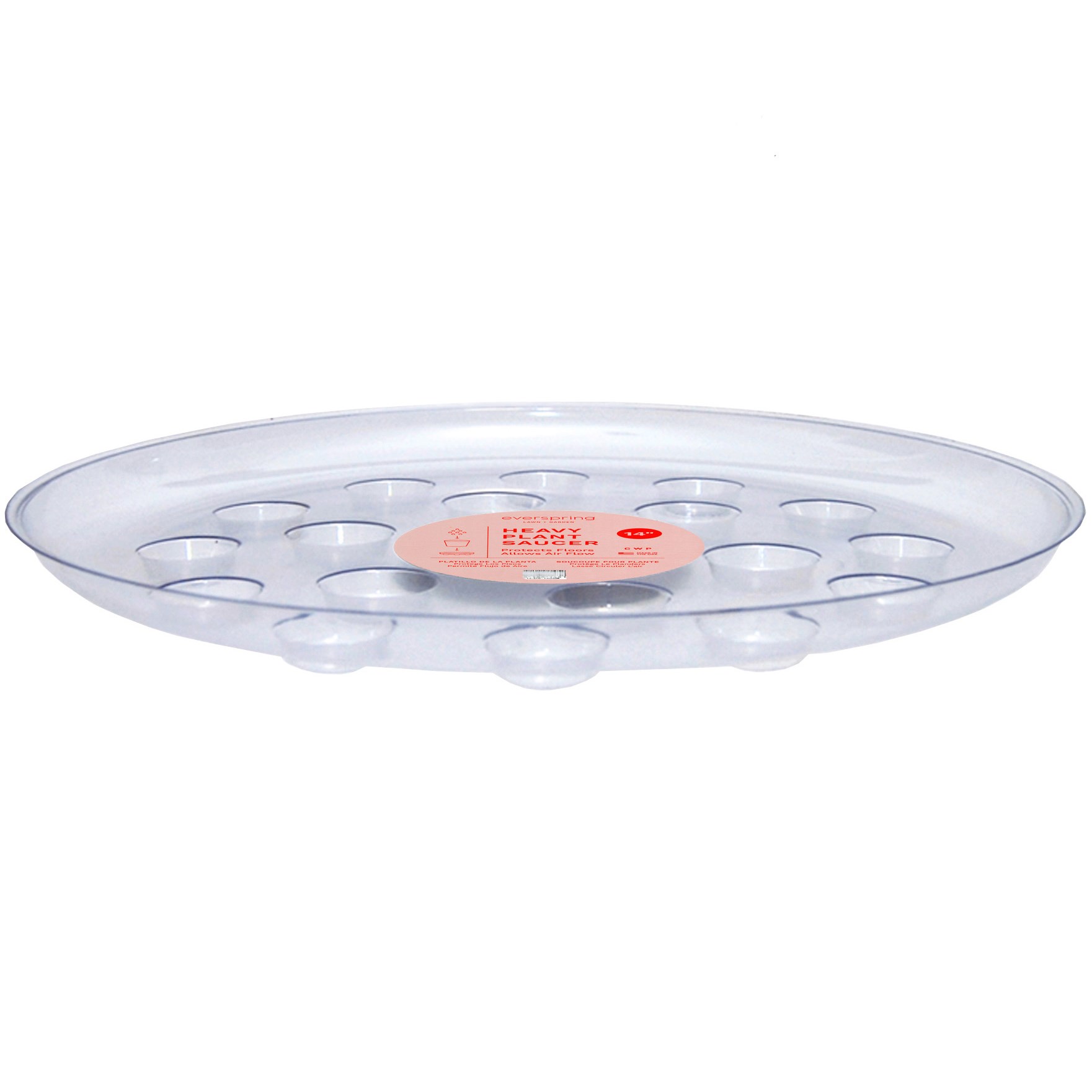 CWP 14" Carpet Saver Heavy Footed Saucer — priced per each; minimum 25; multiples of 25
