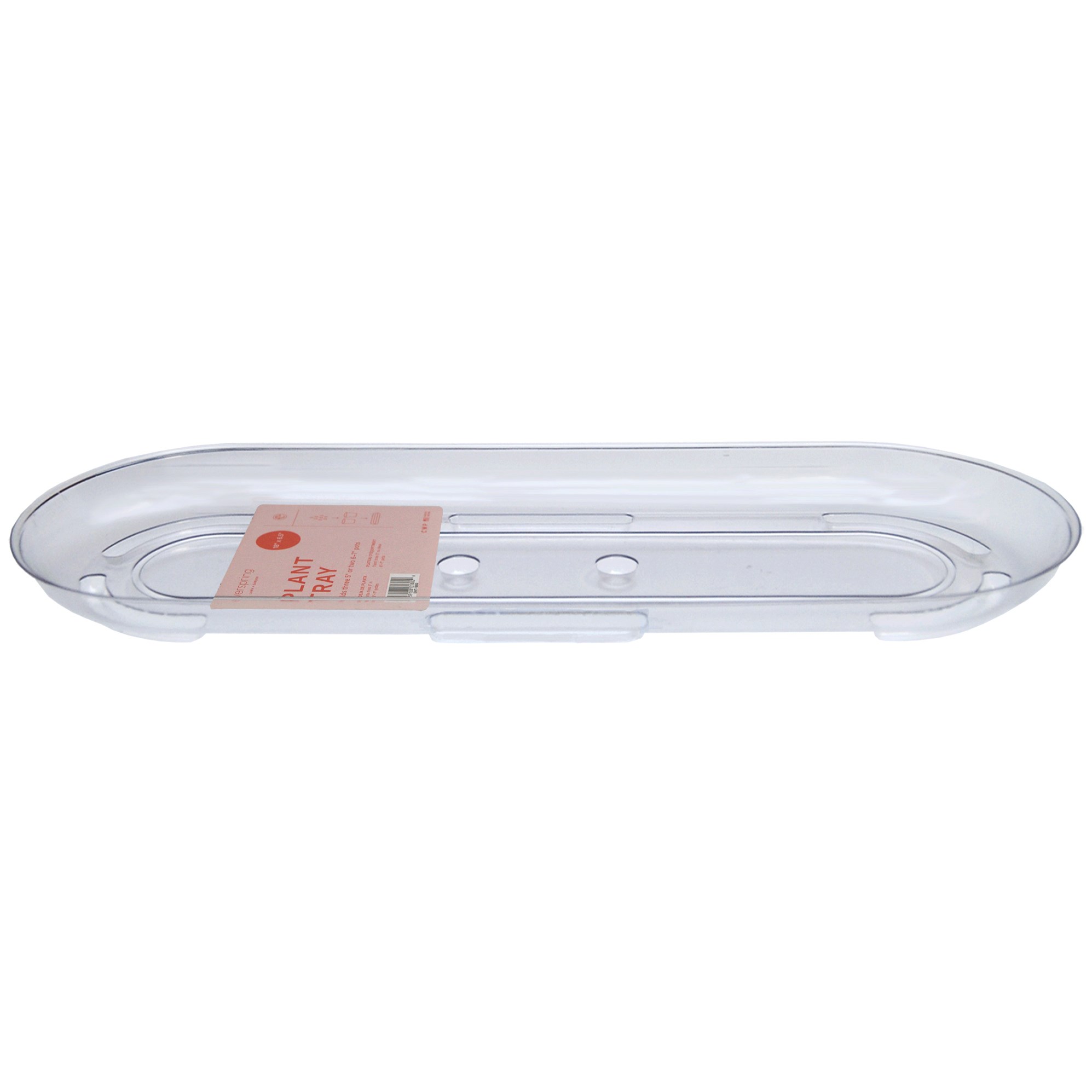 CWP 18" Clear Designer Centerpiece Plant Tray Retail Ready Packaging