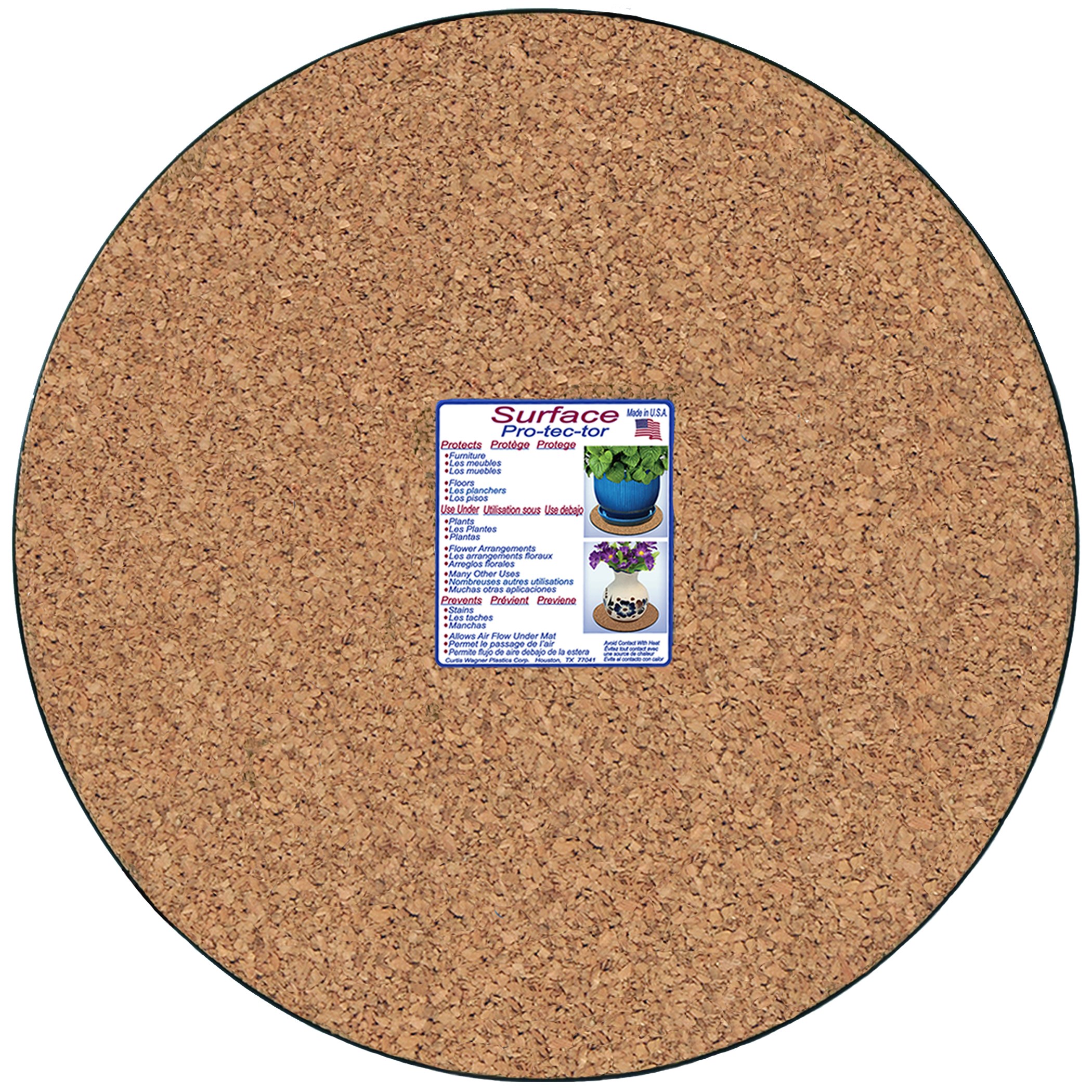 CWP 16" Cork Plant Mat with PDQ