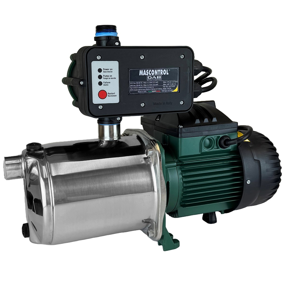 DAB 1HP Euroinox 50/506 with Mas Control